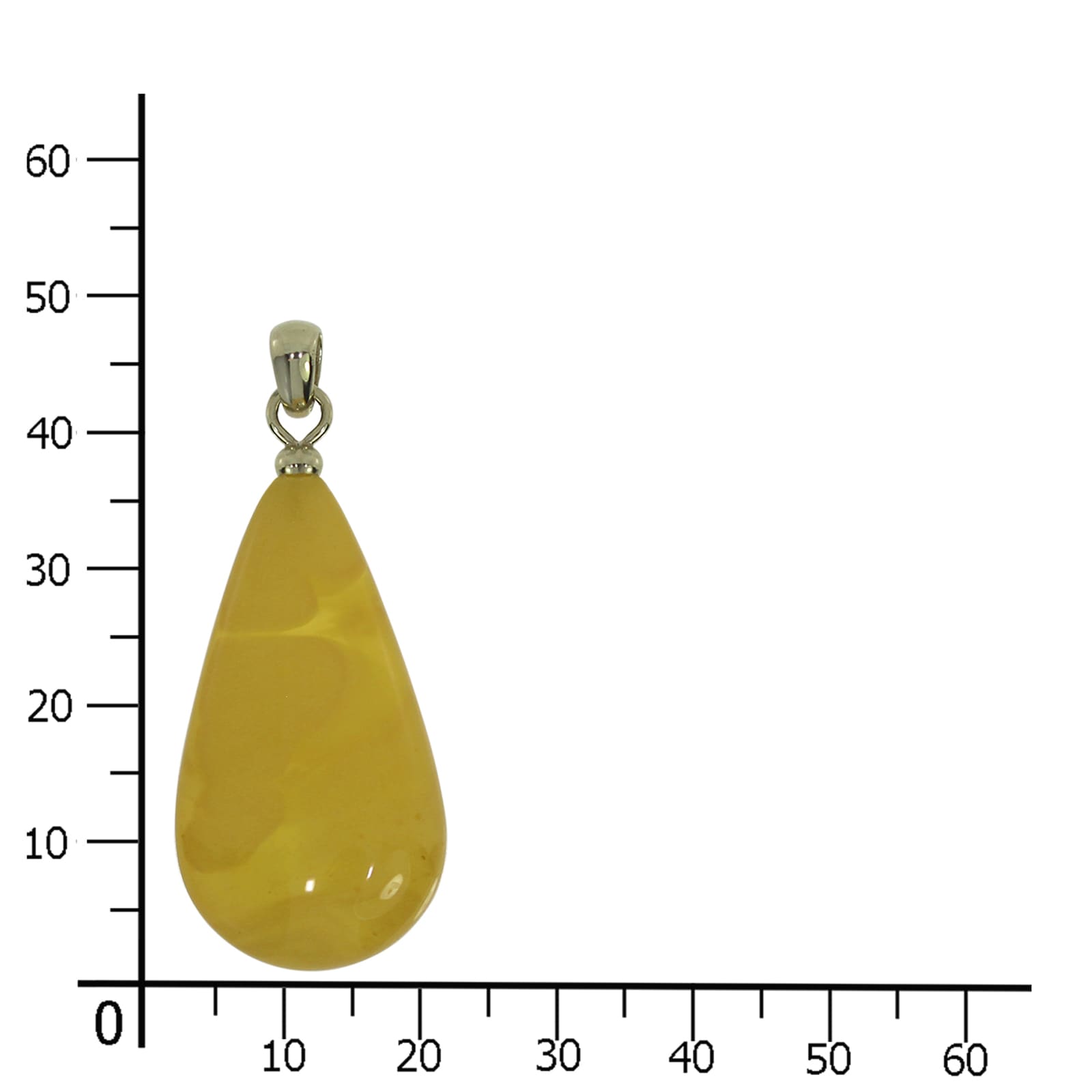 OSTSEE-SCHMUCK Kettenanhänger »- Tropfen ca. 34 mm lang - Gold 585/000 - Bernstein -,«