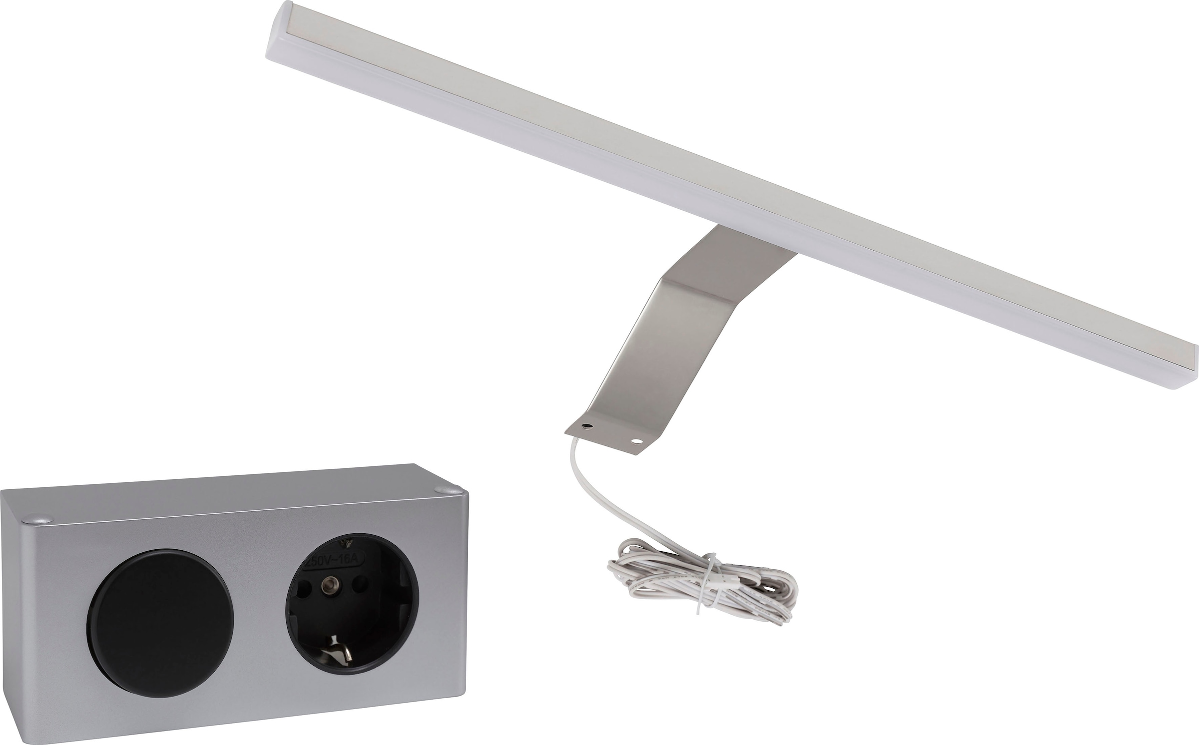 INOSIGN Badezimmerspiegelschrank »Riga, Breite 60cm, inkl. LED Beleuchtung, 3 Spiegeltüren, 9 Fächer«, (Set, 2 St.), Badmöbel, Badschrank, Schrank, Wandschrank, Bad, Badezimmer