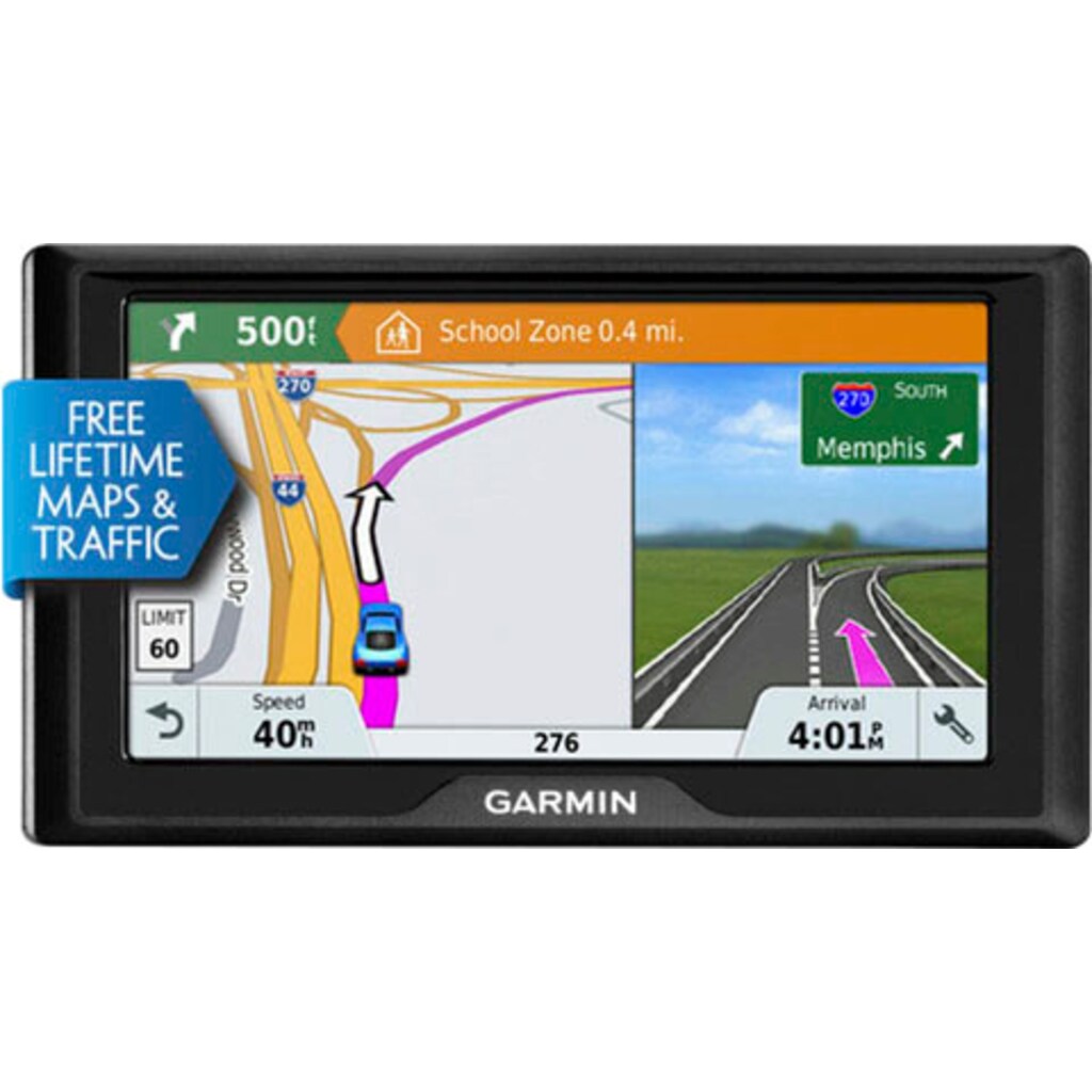 Garmin Navigationsgerät »DRIVE 61 LMT-S EU«, (Europa (46 Länder) inklusive lebenslanger Kartenupdates)