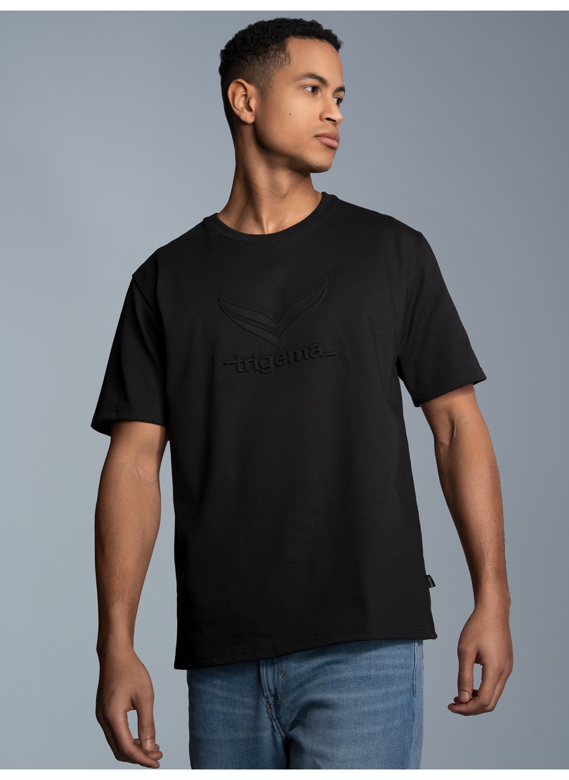 Trigema T-Shirt »TRIGEMA Heavy Oversized T-Shirt mit 3D-Motiv«, (1 tlg.)