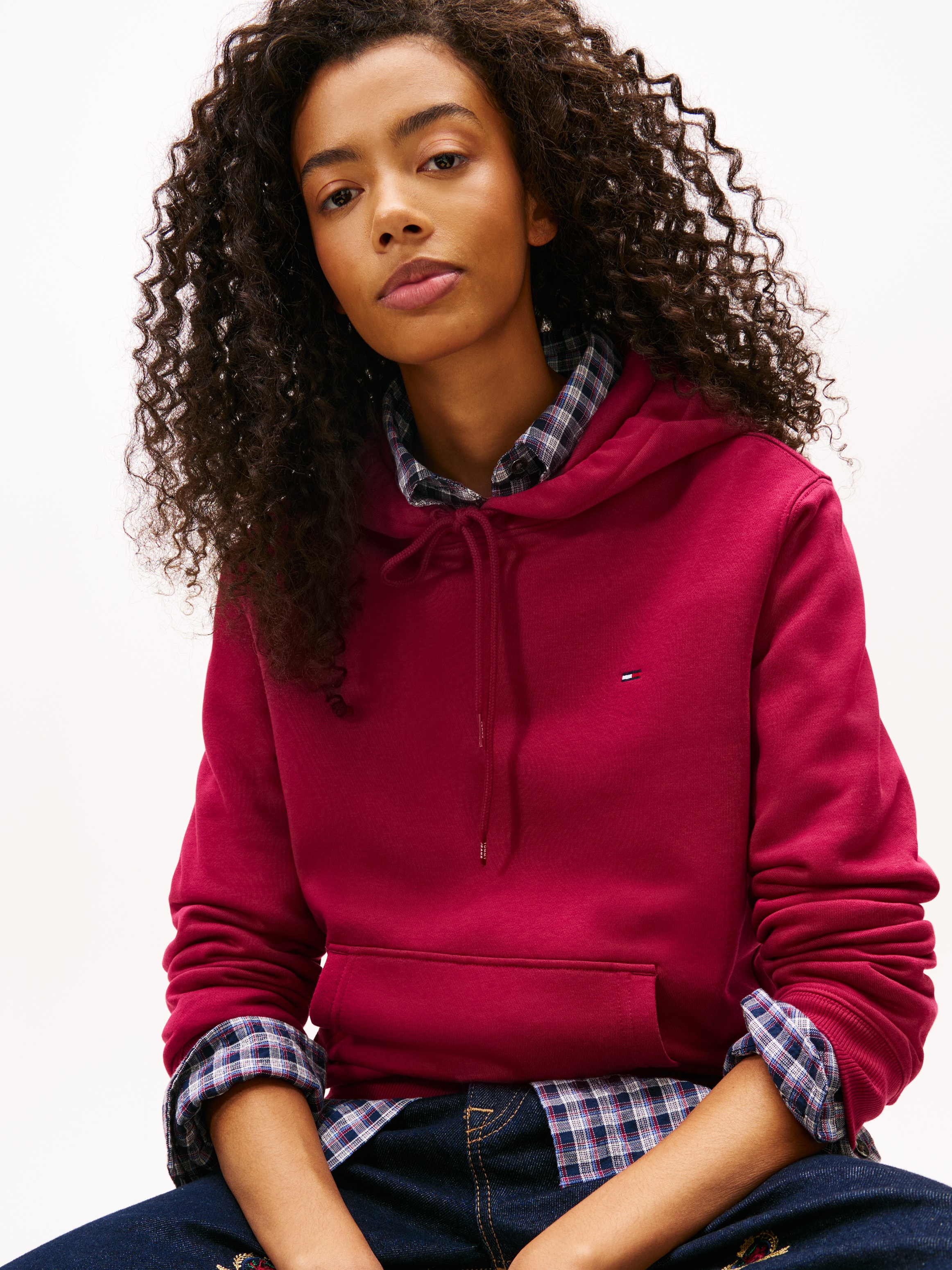 Tommy Jeans Kapuzensweatshirt »TJW REG S FLAG HOODIE«, mit Logo-Flag, Regular Fit
