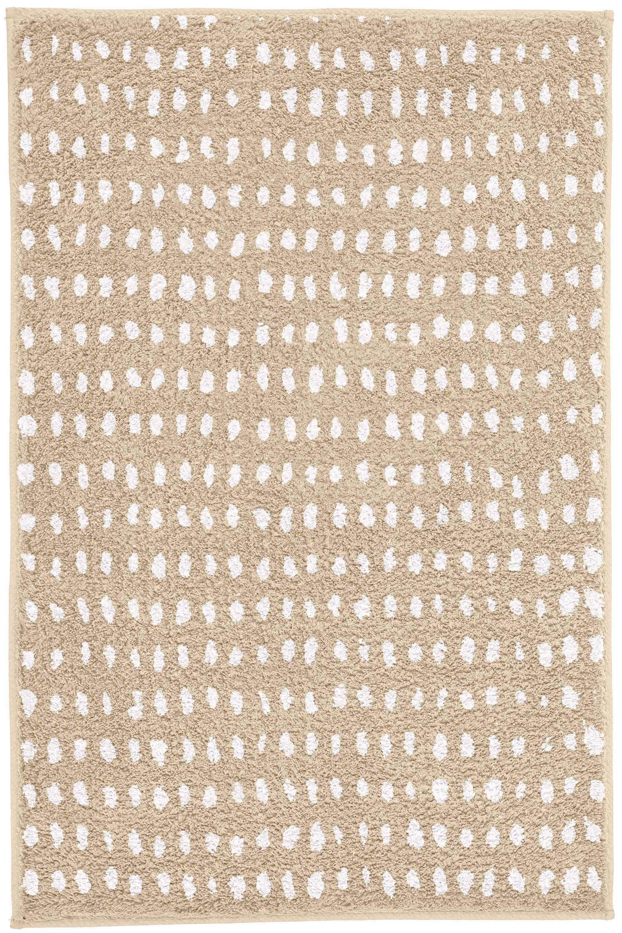Kleine Wolke Badematte »Dottino«, rutschhemmend beschichtet, fußbodenheizungsgeeignet, Badteppich, modernes 2 farbiges Design