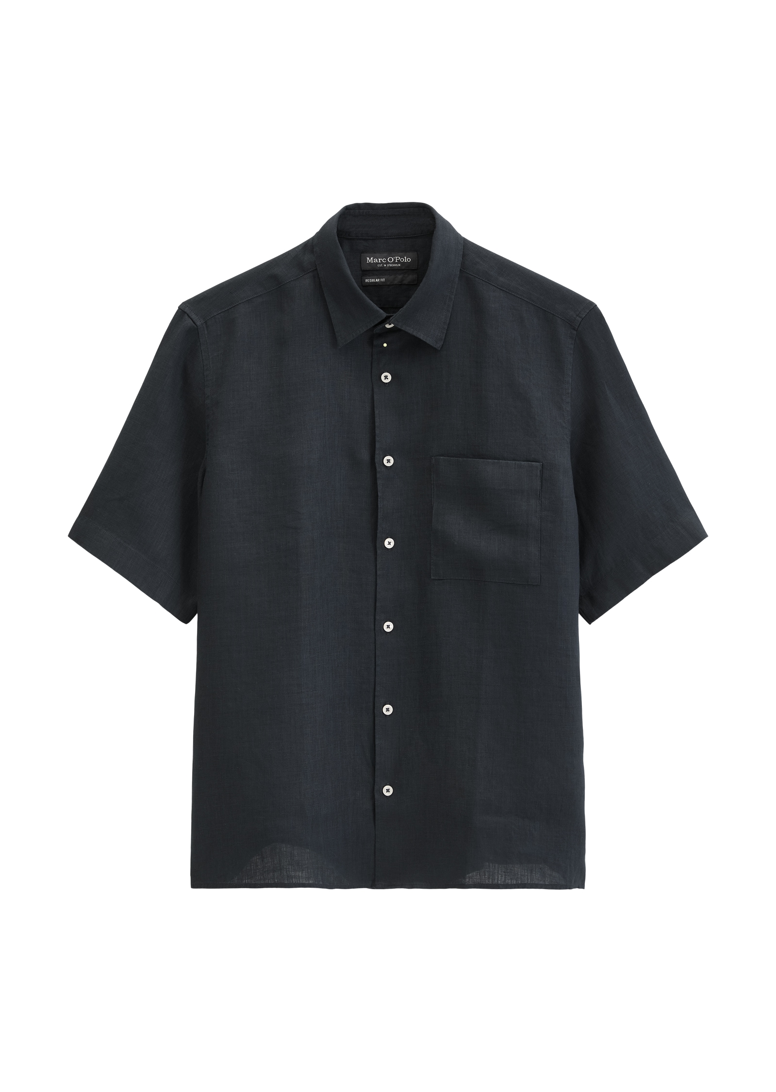 Marc O'Polo Leinenhemd mit aufgesetzter Brusttasche