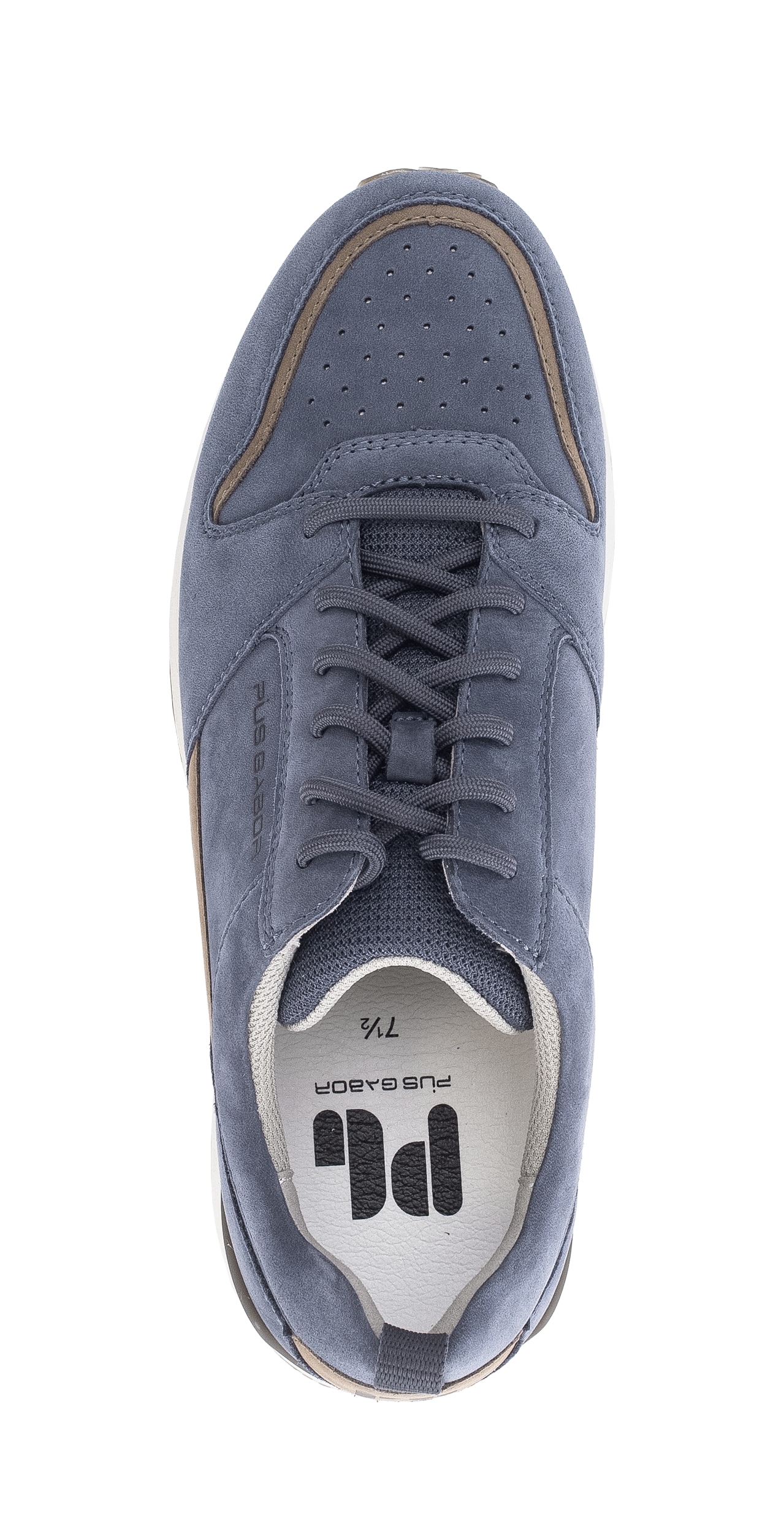 Pius Gabor Sneaker  Freizeitschuh, Halbschuh, Schnürschuh mit Lochmuster, G-Weite