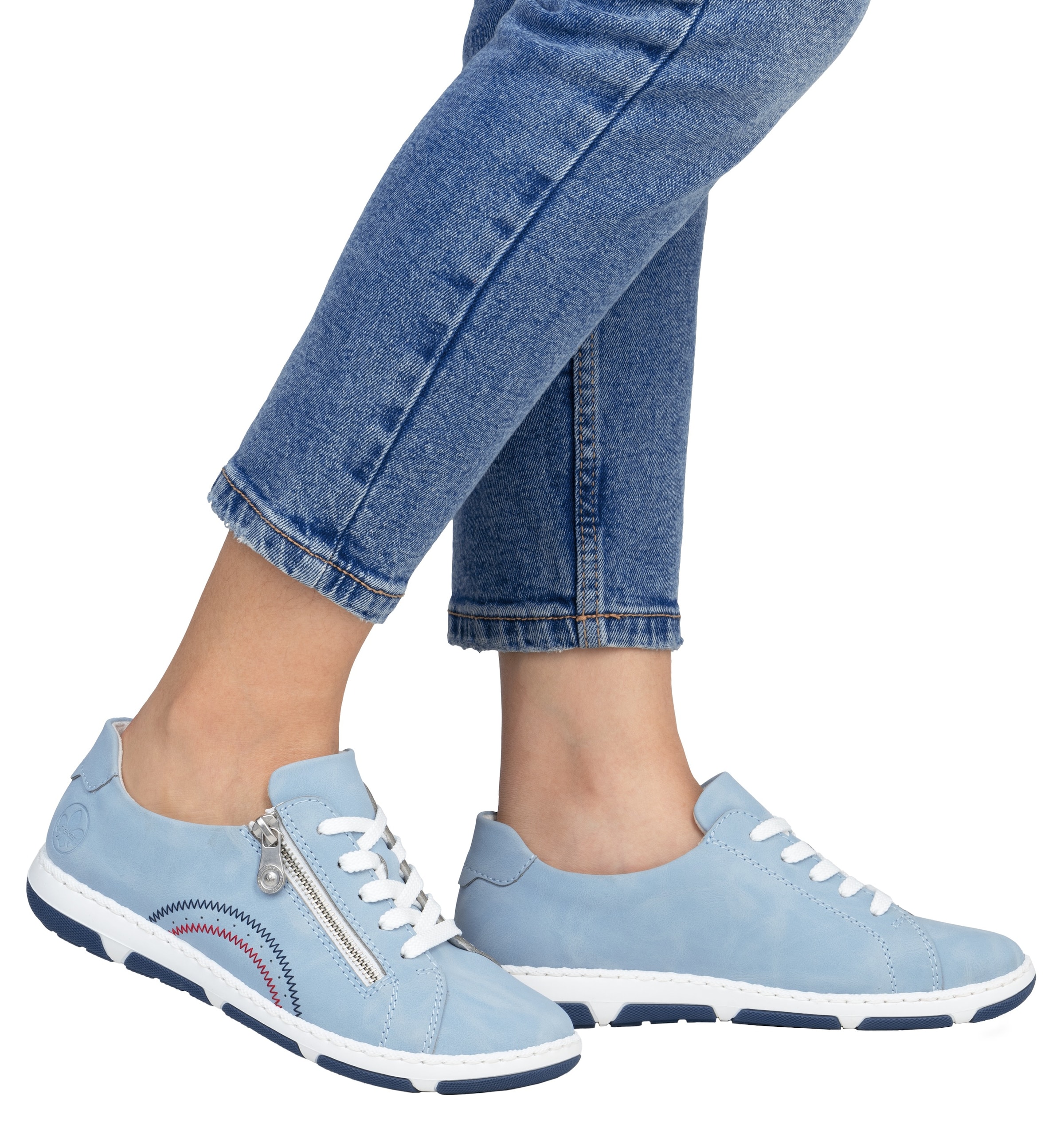 Rieker Sneaker, Halbschuh, Schnürschuh, Freizeitschuh mit sportiver Laufsohle