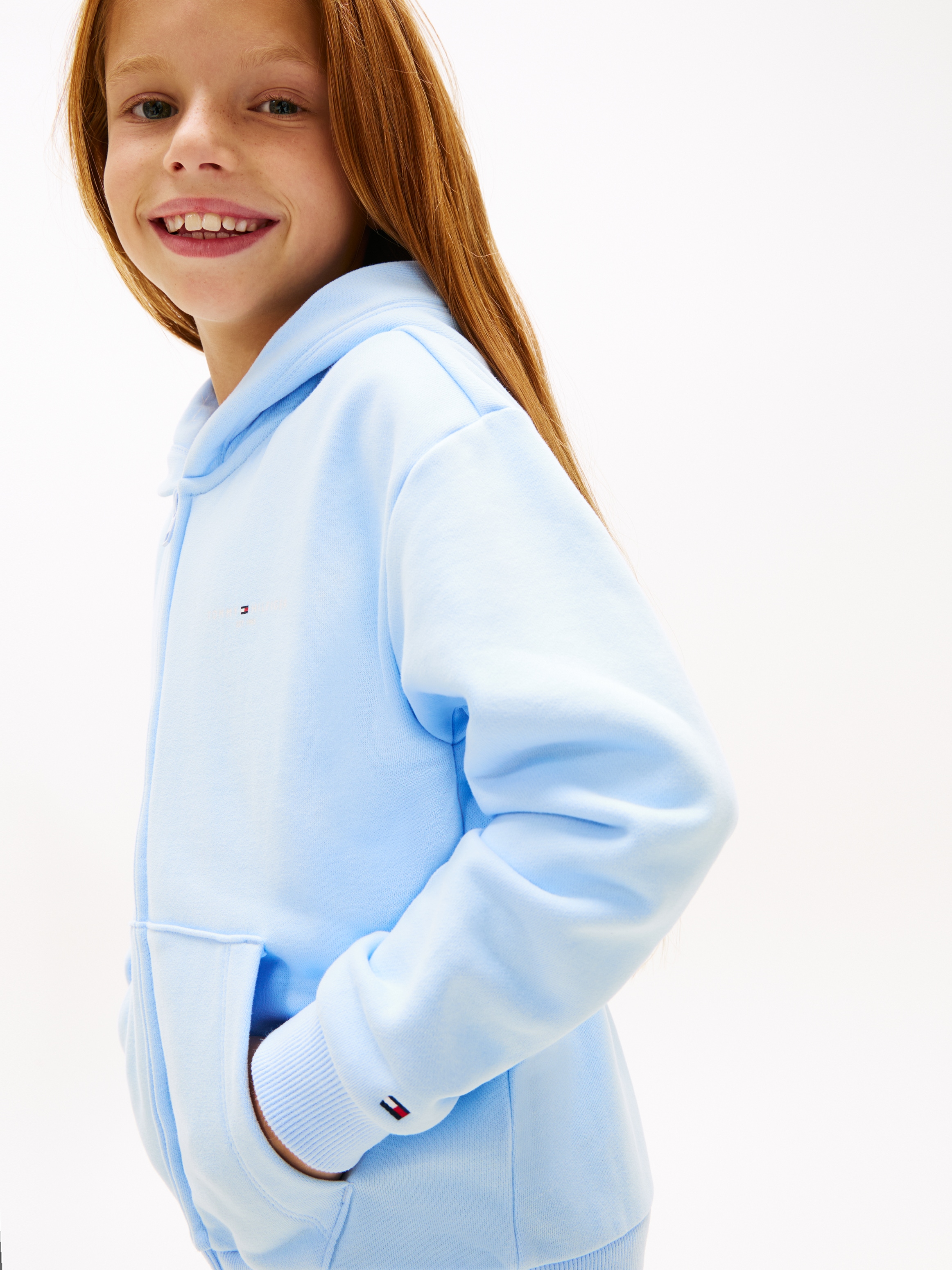 Tommy Hilfiger Kapuzensweatjacke »MINI CORP ZIP THROUGH HOODIE« Kinder bis 16 Jahre