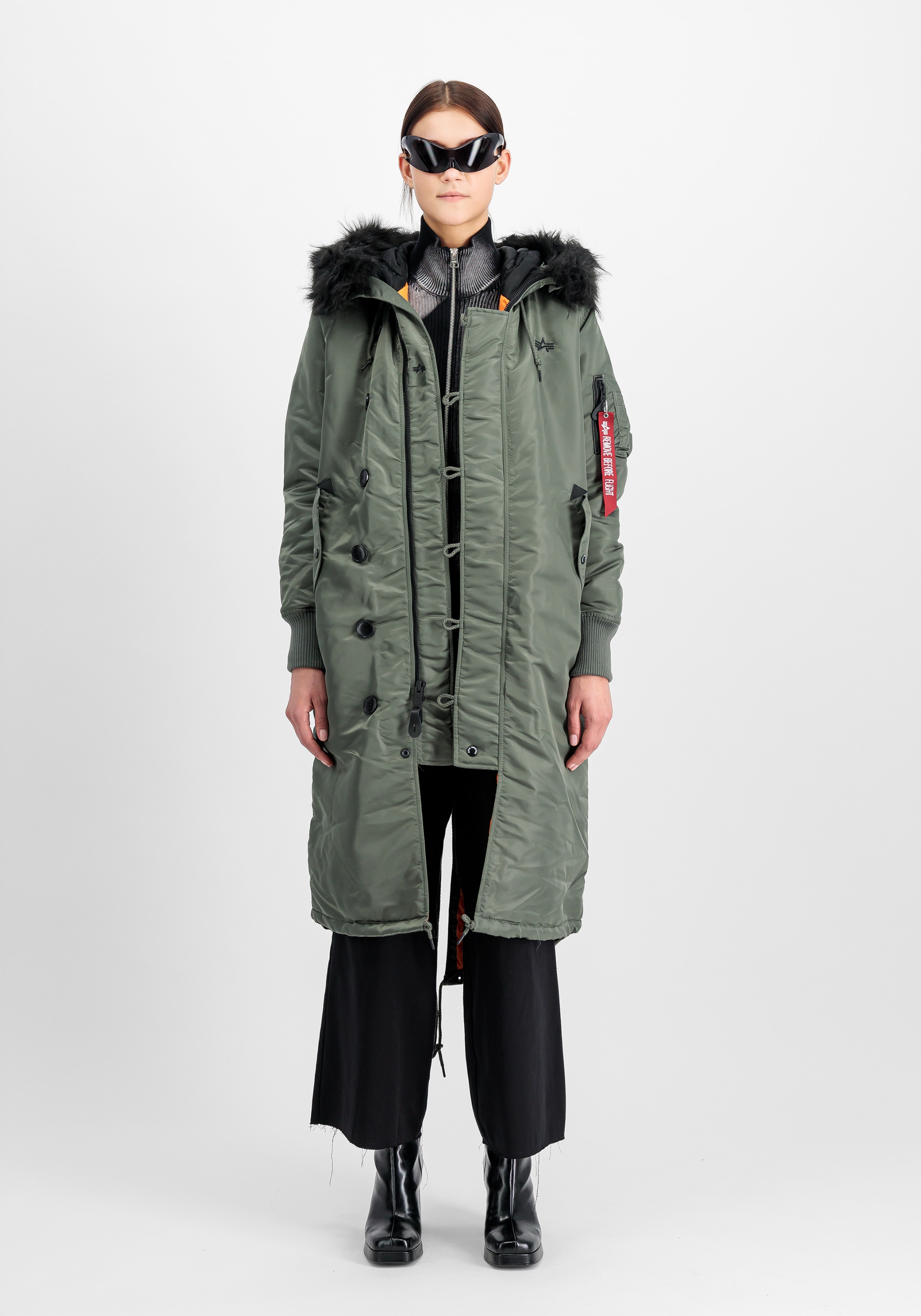 Alpha Industries Winterjacke »Alpha Industries Women - Cold Weather Jackets Long Fishtail W«