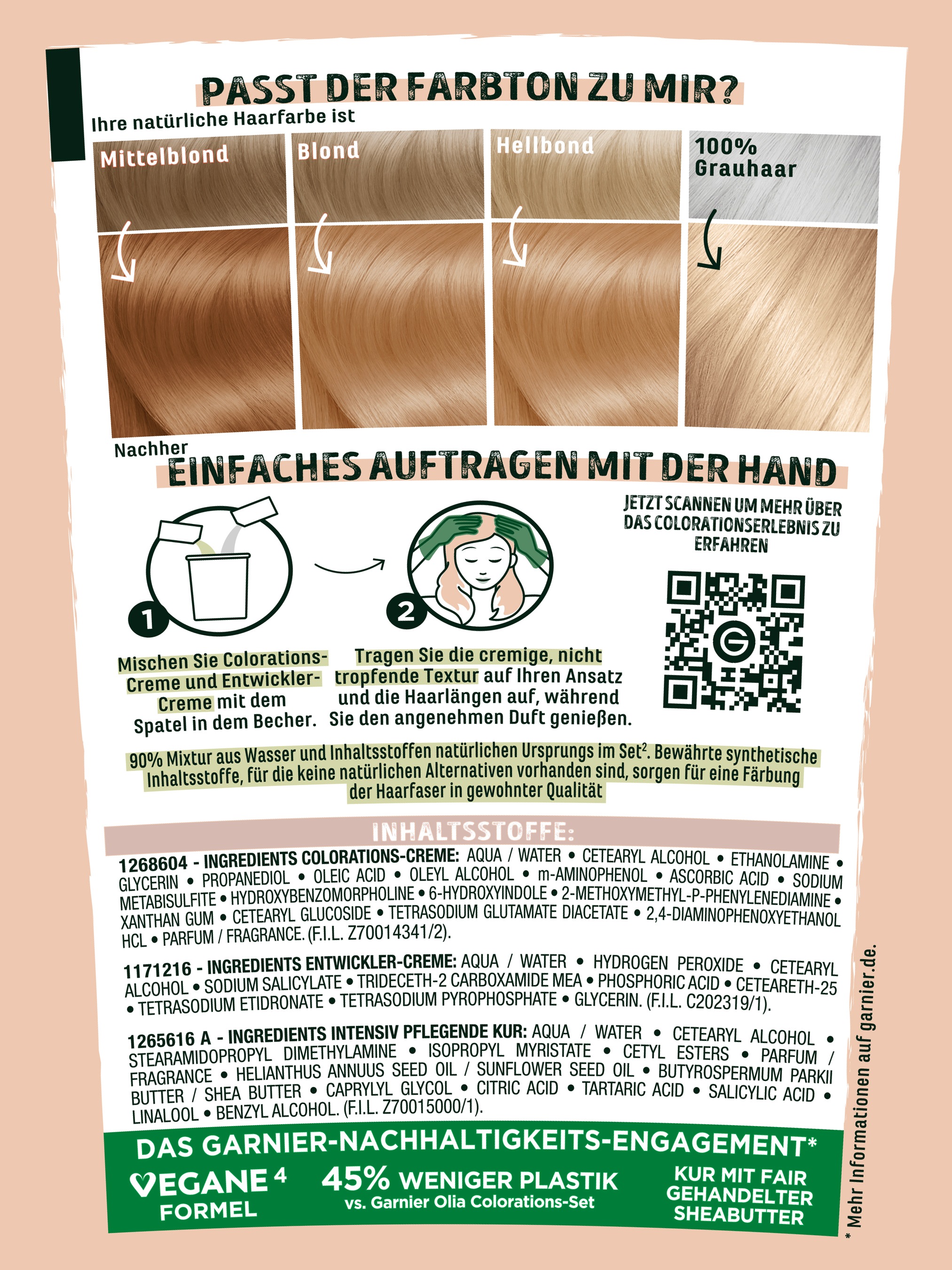 GARNIER Coloration »Garnier GOOD Dauerhafte Haarfarbe«