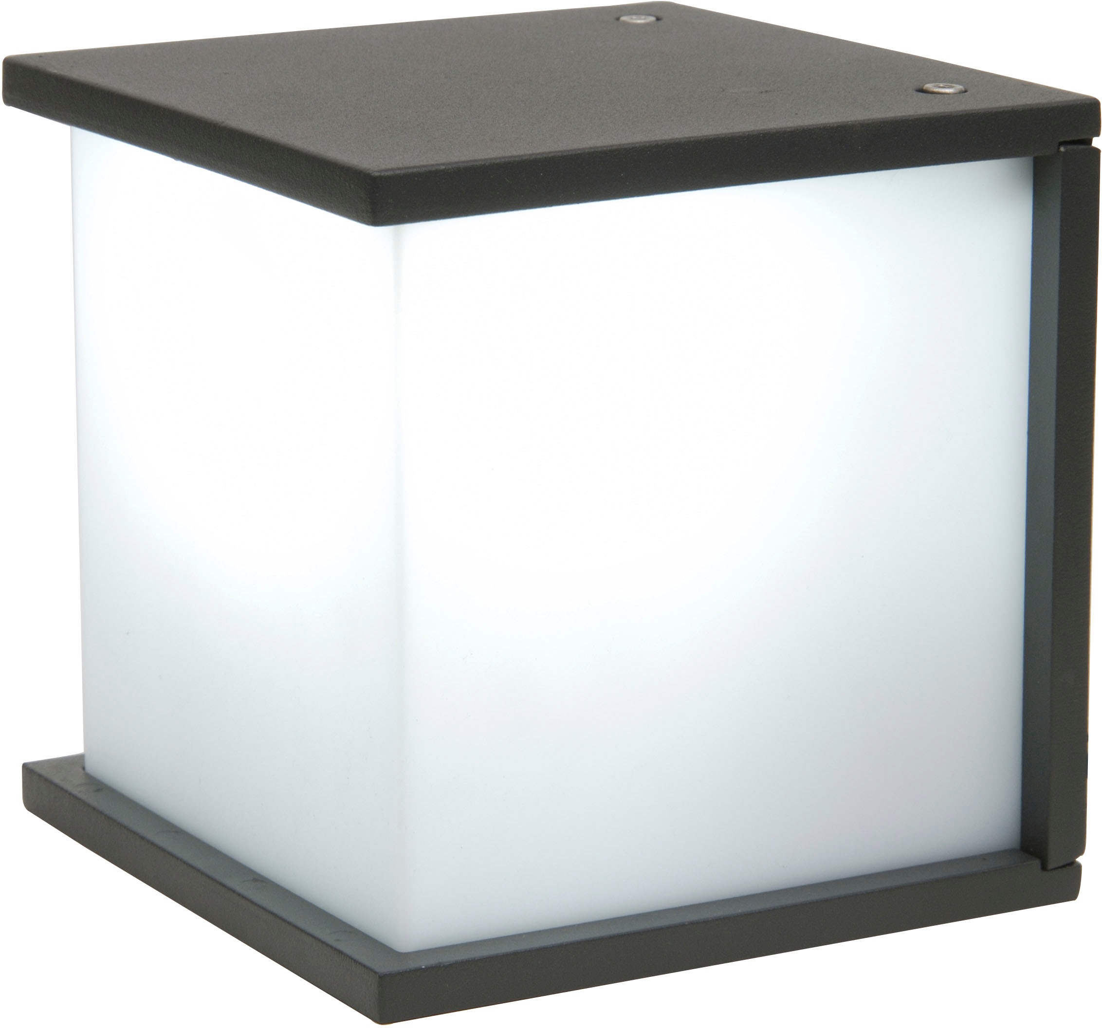 LUTEC Außen-Wandleuchte »BOX CUBE«, Leuchtmittel E27 | Leuchtmittel wechselbar