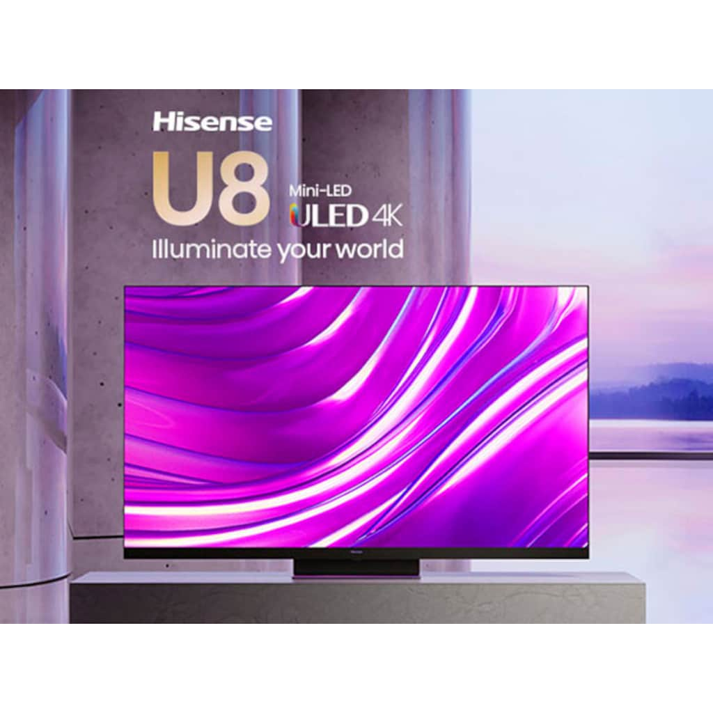 Hisense Mini-LED-Fernseher »55U8HQ«, 139 cm/55 Zoll, 4K Ultra HD