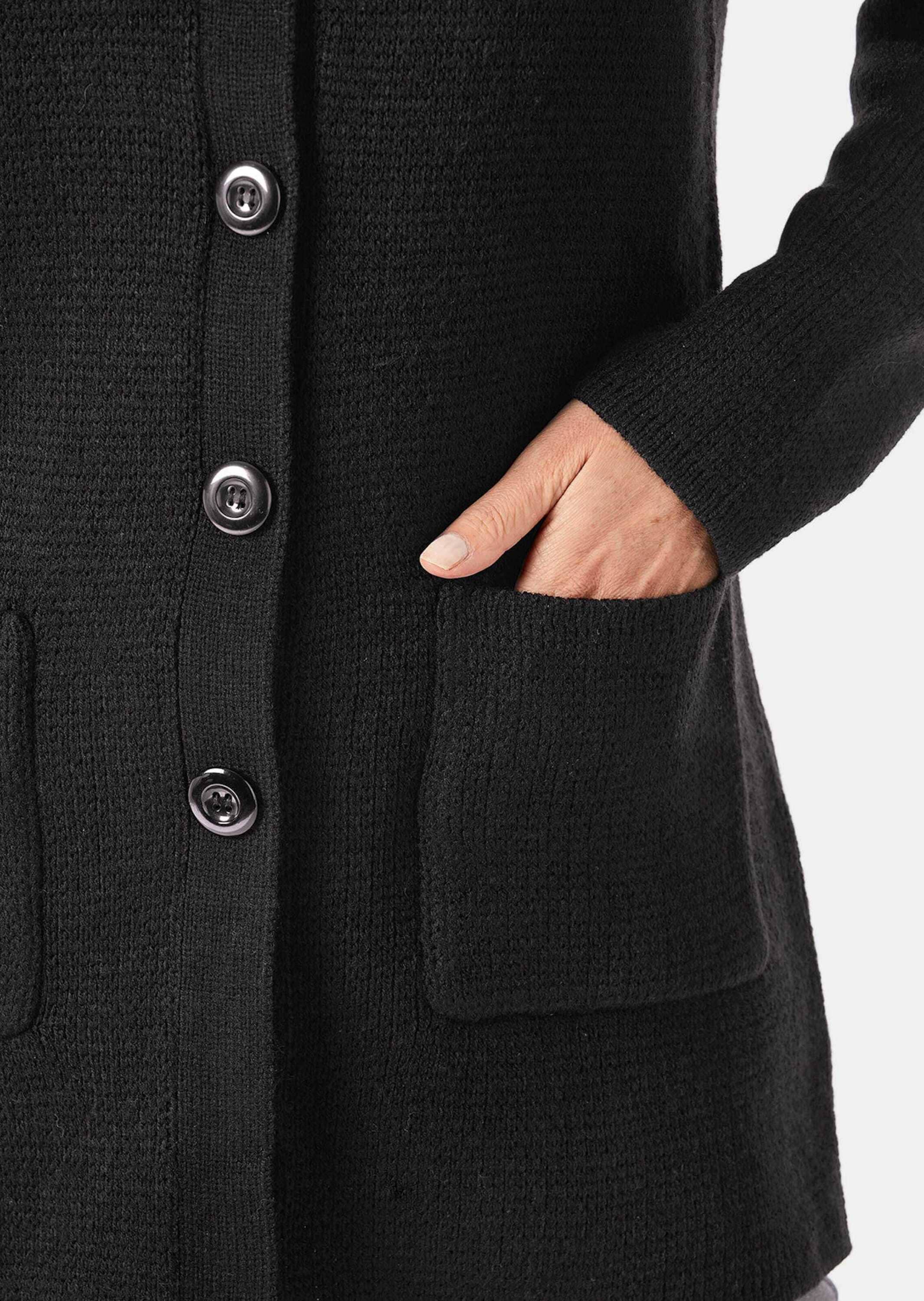 GOLDNER Strickjacke »Strickjacke Kuschelweiche Strickjacke in kaschierender Länge«