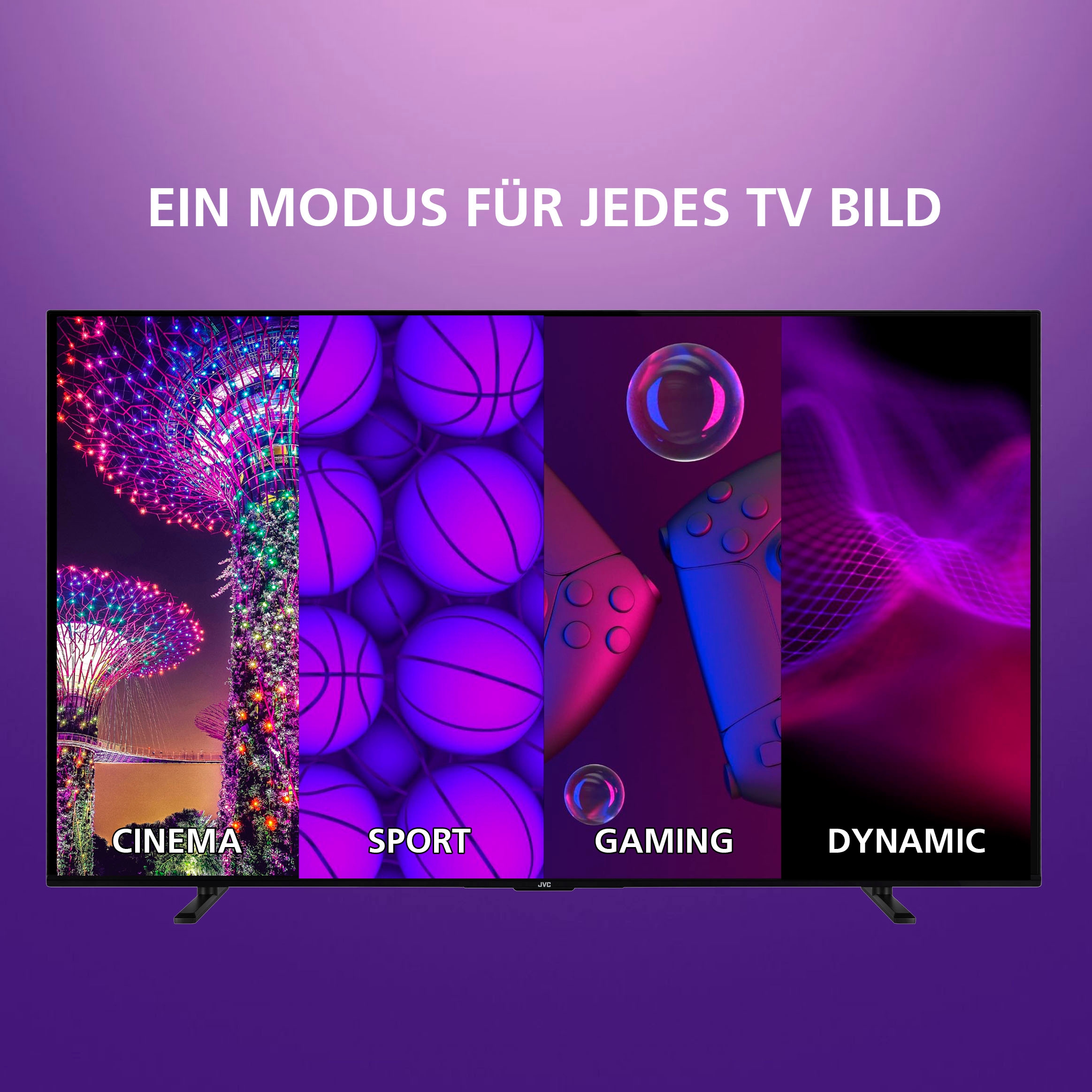 JVC LED-Fernseher »LT-24VH5455W«, HD ready, Smart-TV