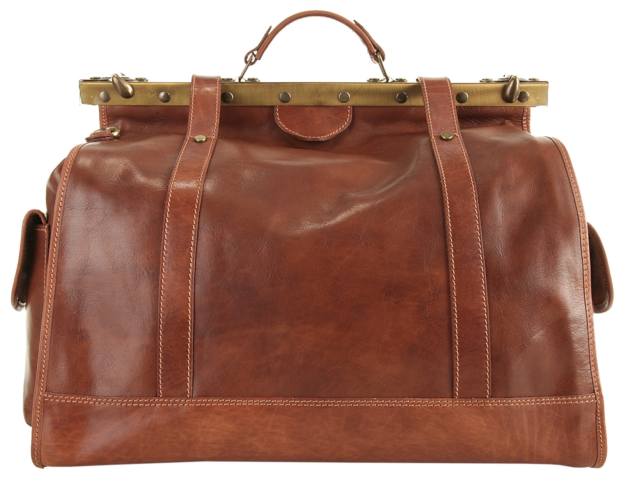 Piké Reisetasche, echt Leder, Made in Italy