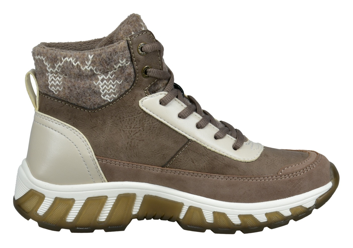 BAGATT Schnürboots, mit schönem Strick-Kragen