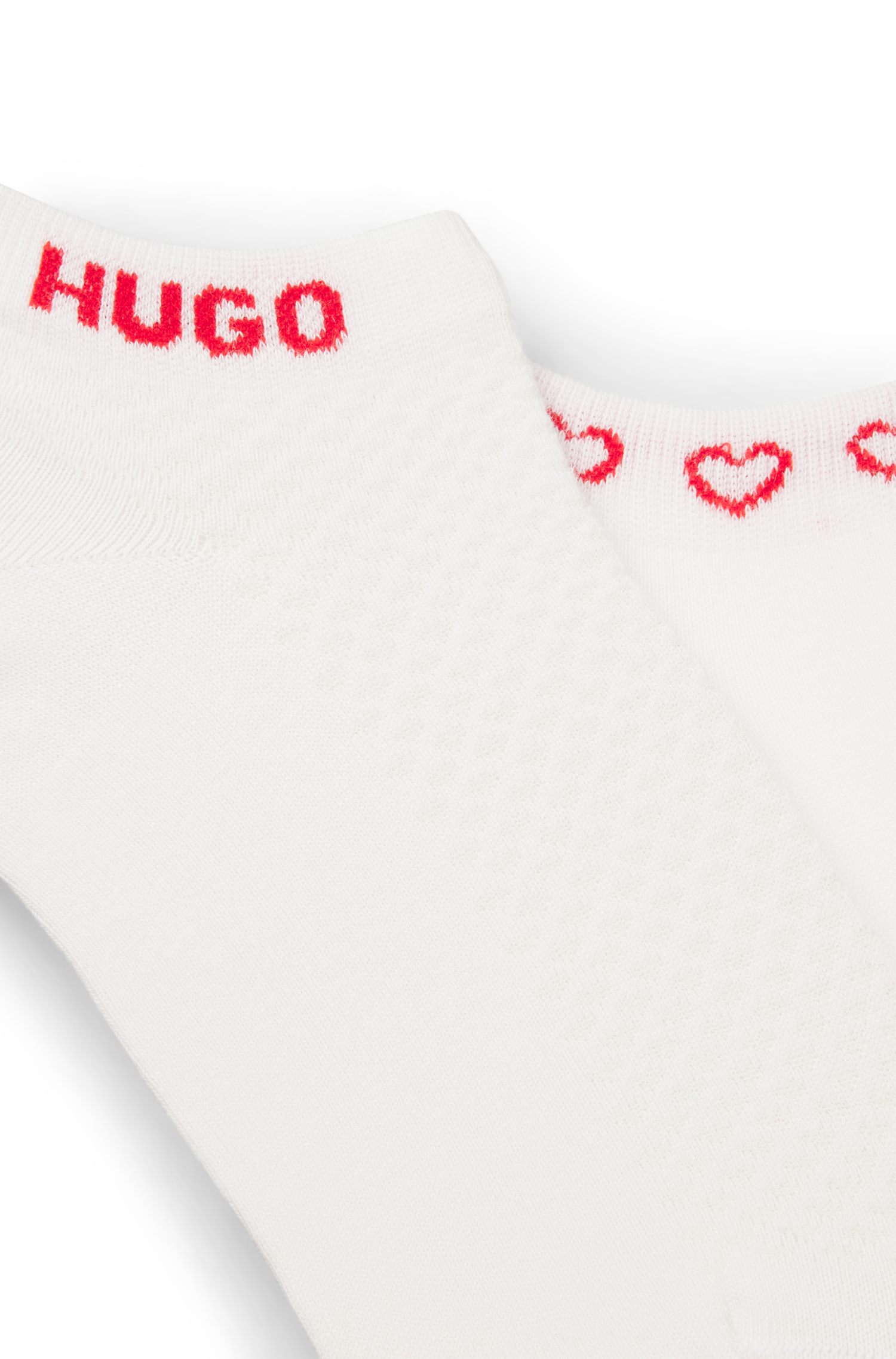 HUGO Underwear Kurzsocken Logos am Rand