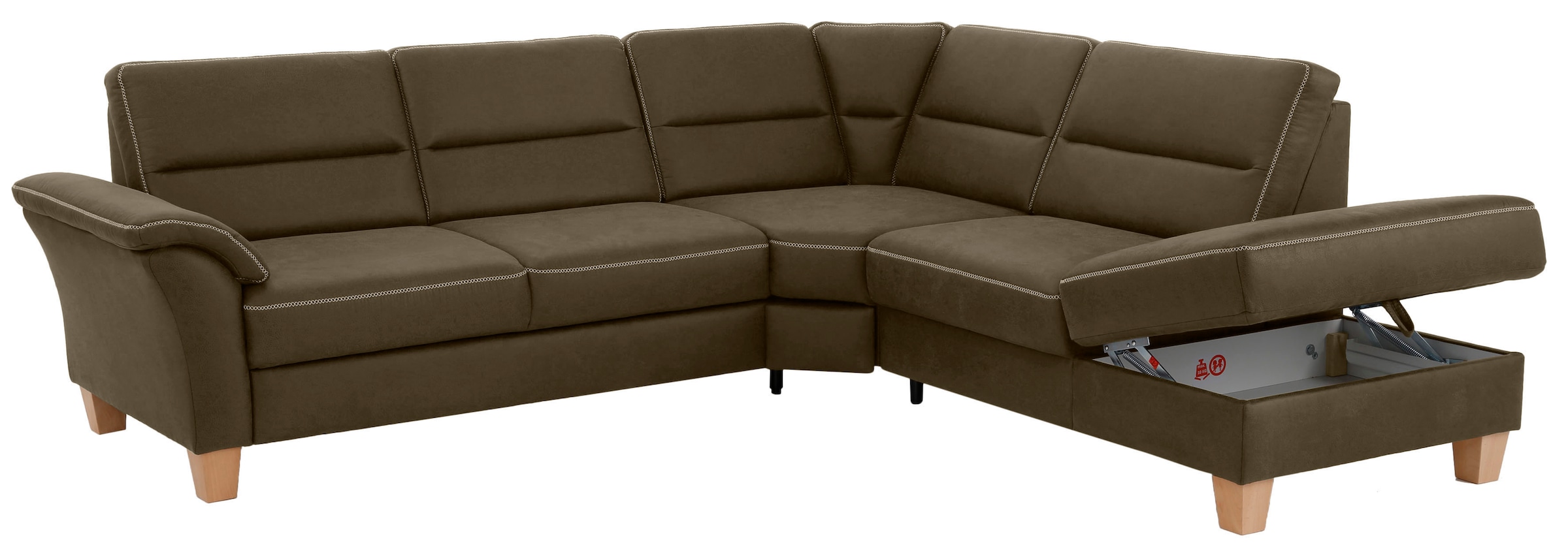 Home affaire Ecksofa »Soleo L-Form«, komfortabel durch Trapezecke mit Relaxfunktion, auch mit Bettfunktion