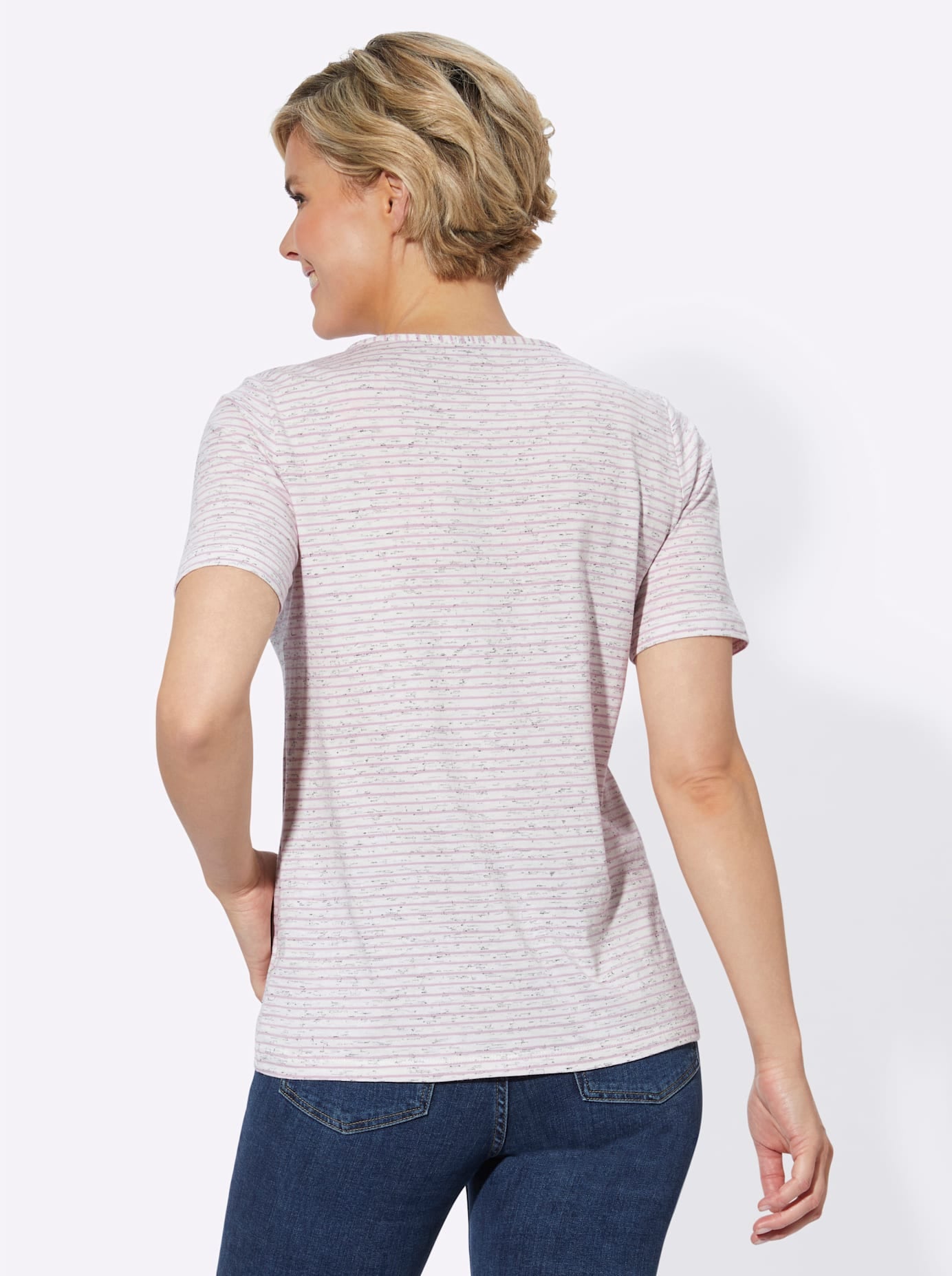 Casual Looks Kurzarmshirt »Ringelshirt«, (1 tlg.)