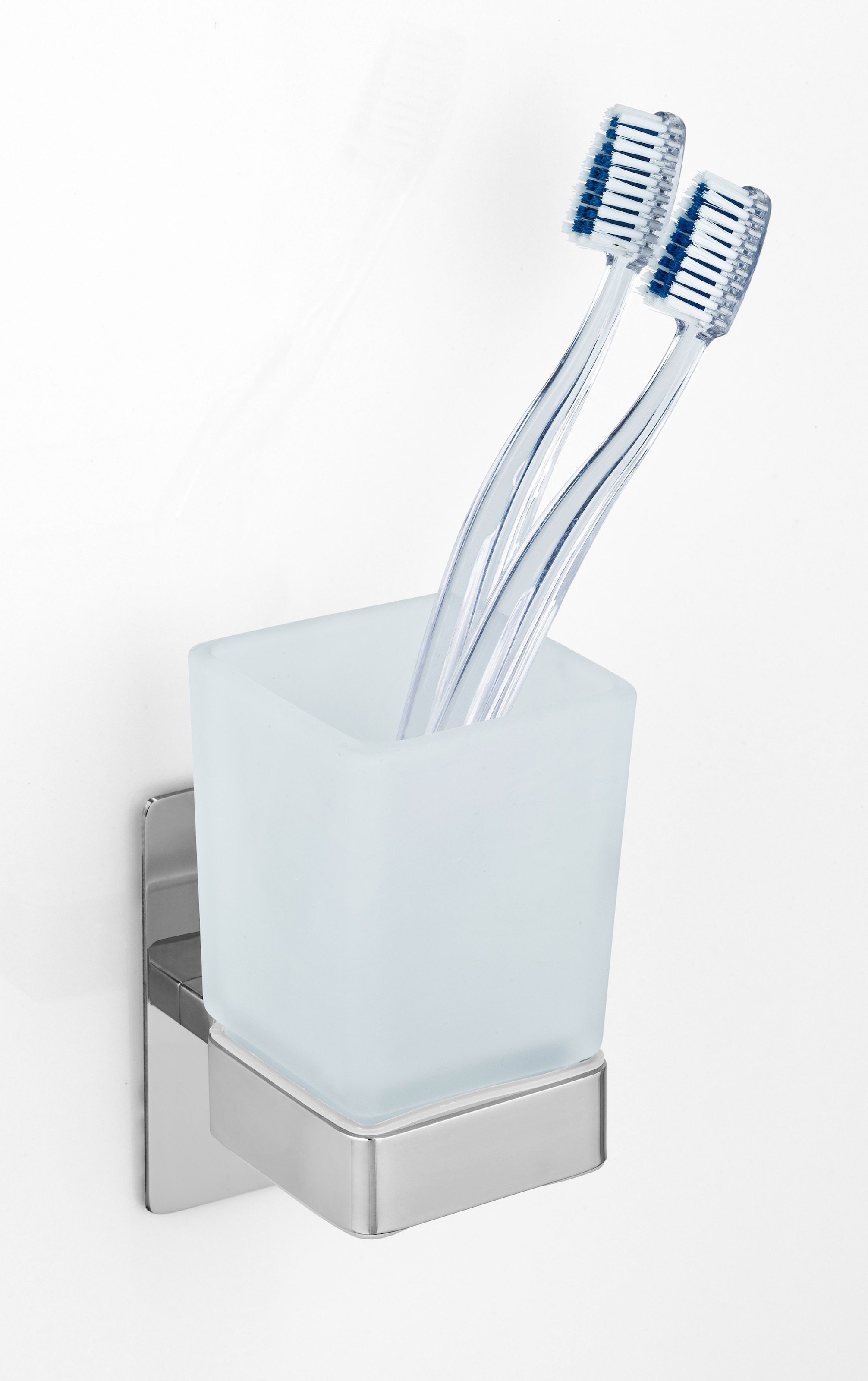 WENKO Zahnputzbecher »Turbo-Loc® Genova«, shine, Befestigen ohne bohren