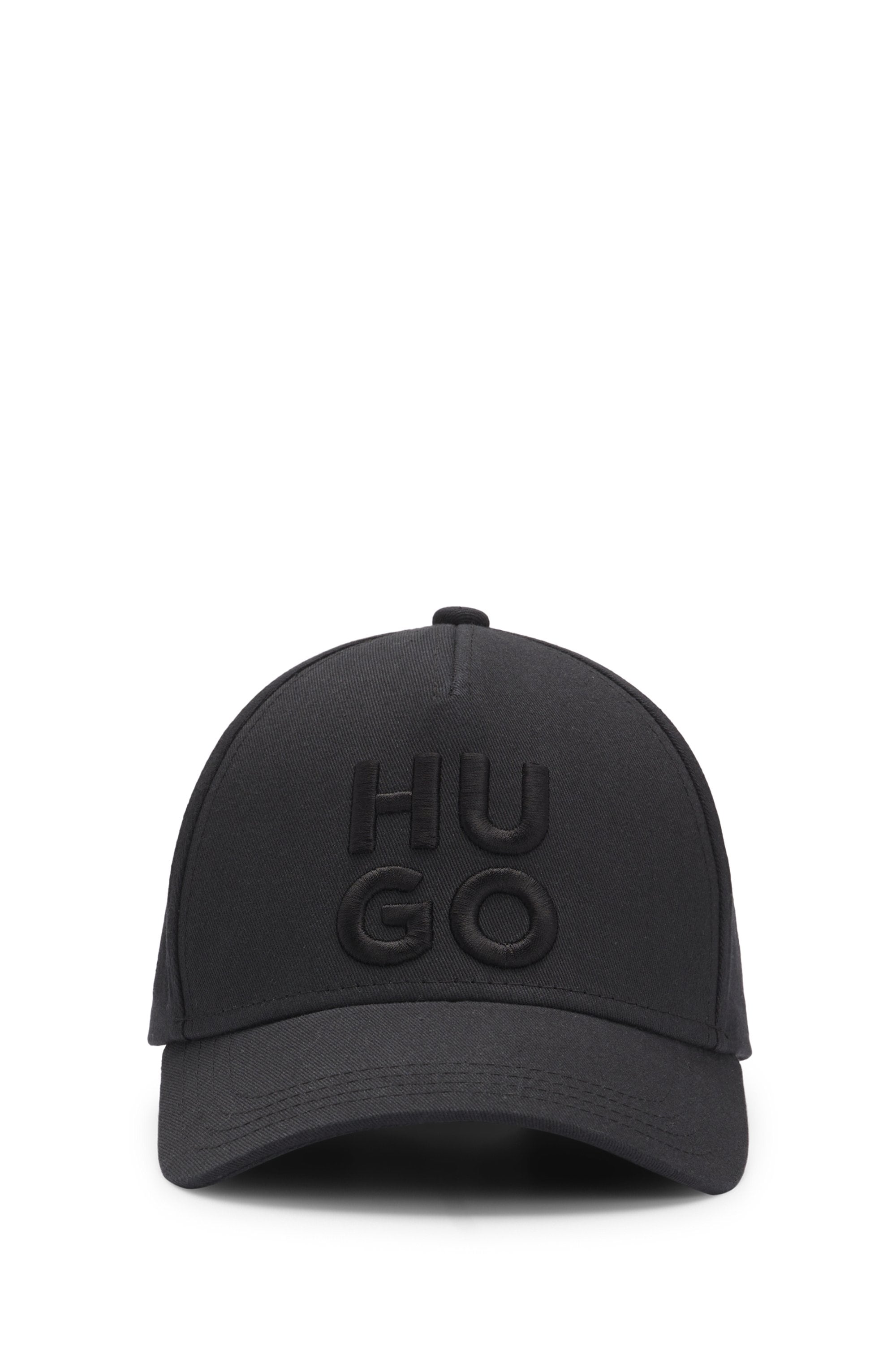 HUGO Fitted Cap »Jude-Stacked«, mit 3D Logostickerei, verstellbarer Verschluss