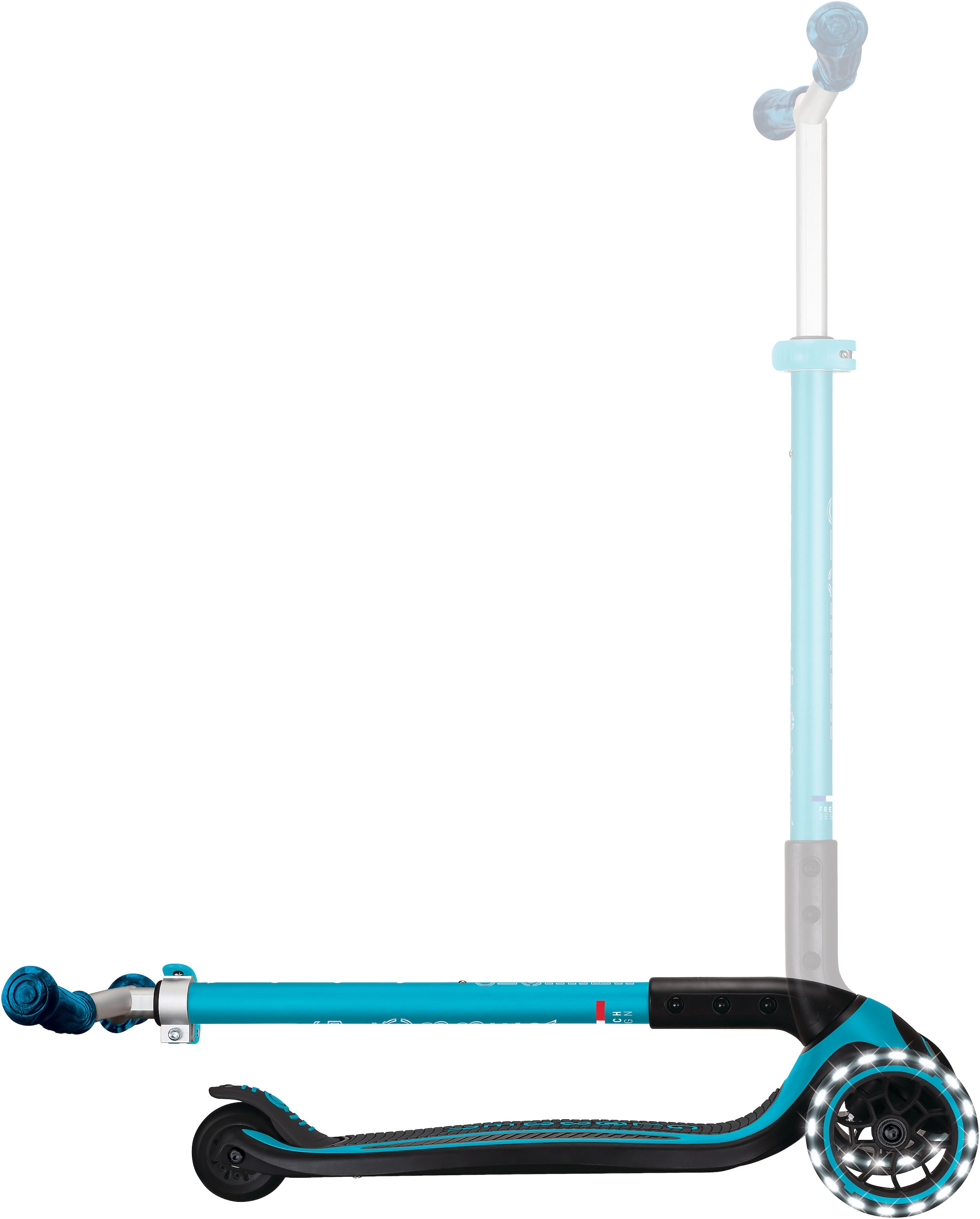 Globber Tretroller »ACE LIGHTS, mit Leuchtrollen«