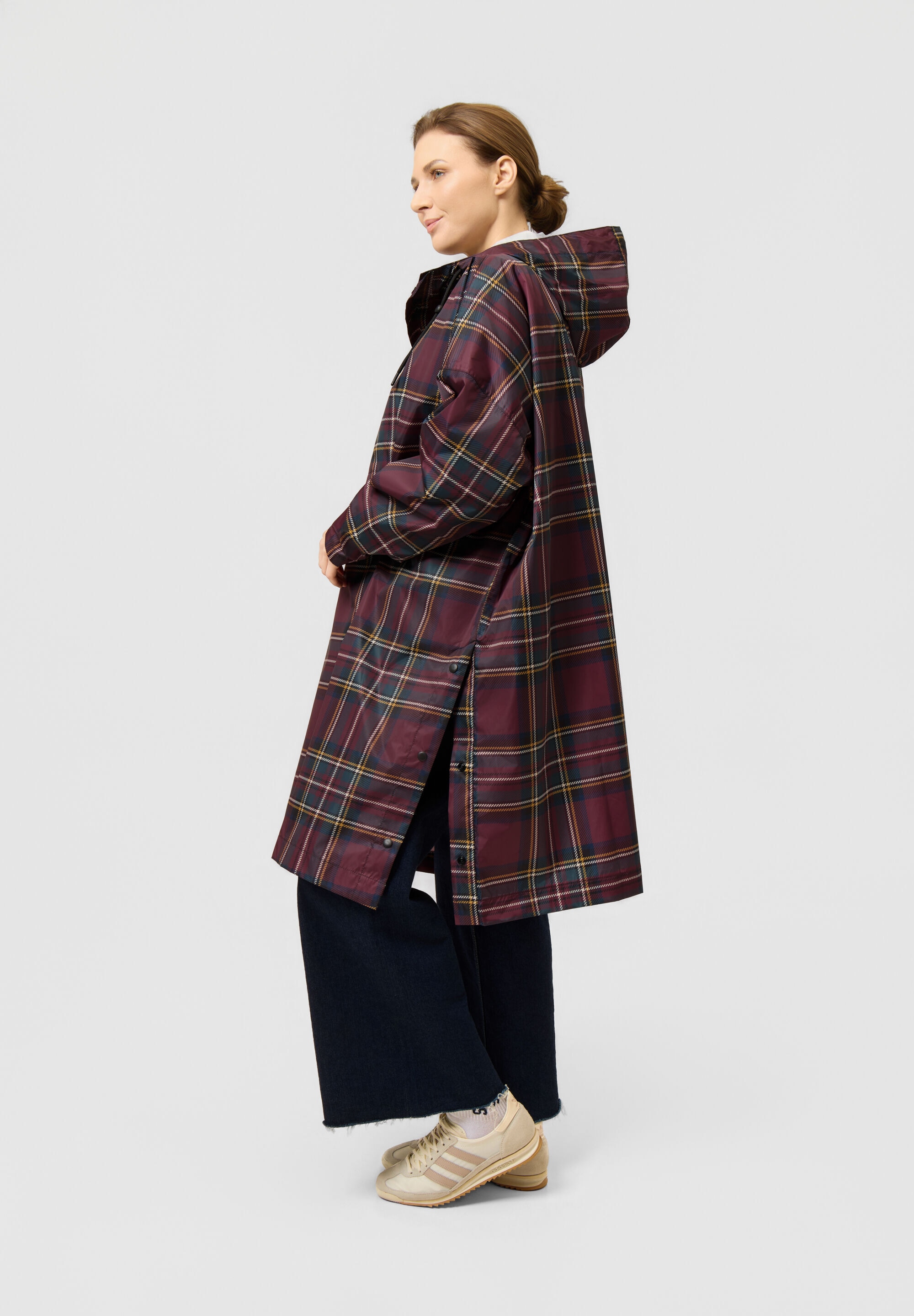 Codello Regenjacke »Codello Poncho« mit Kapuze mit Karomuster