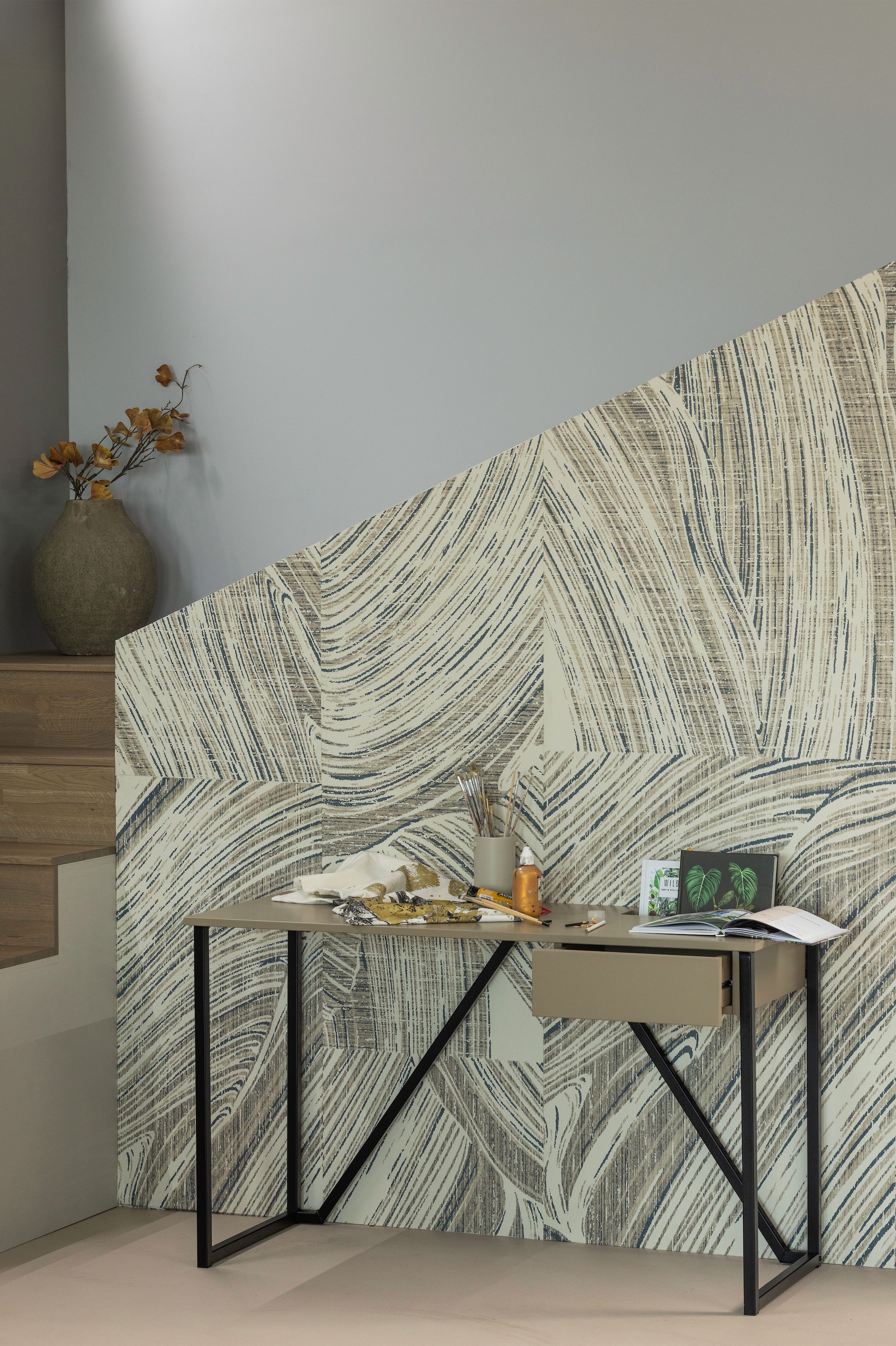 WOOOD Schreibtisch »New Julius FSC®-Kiefernholz mit Schublade, lackiert B126xT53xH75 cm« Tragkraft Blatt 20 kg, sichtbare Maserung, einfach zu montieren