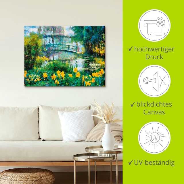 Artland Wandbild »Brücke über den See«, Seebilder, (1 St.), als Alubild,  Leinwandbild, Wandaufkleber oder Poster in versch. Größen bestellen im OTTO  Online Shop