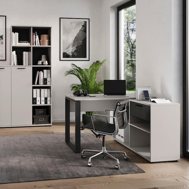 GERMANIA Büro-Set »Fenton«, (2 St.), inkl. Schreibtisch mit integriertem  Sideboard und Aktenschrank online kaufen