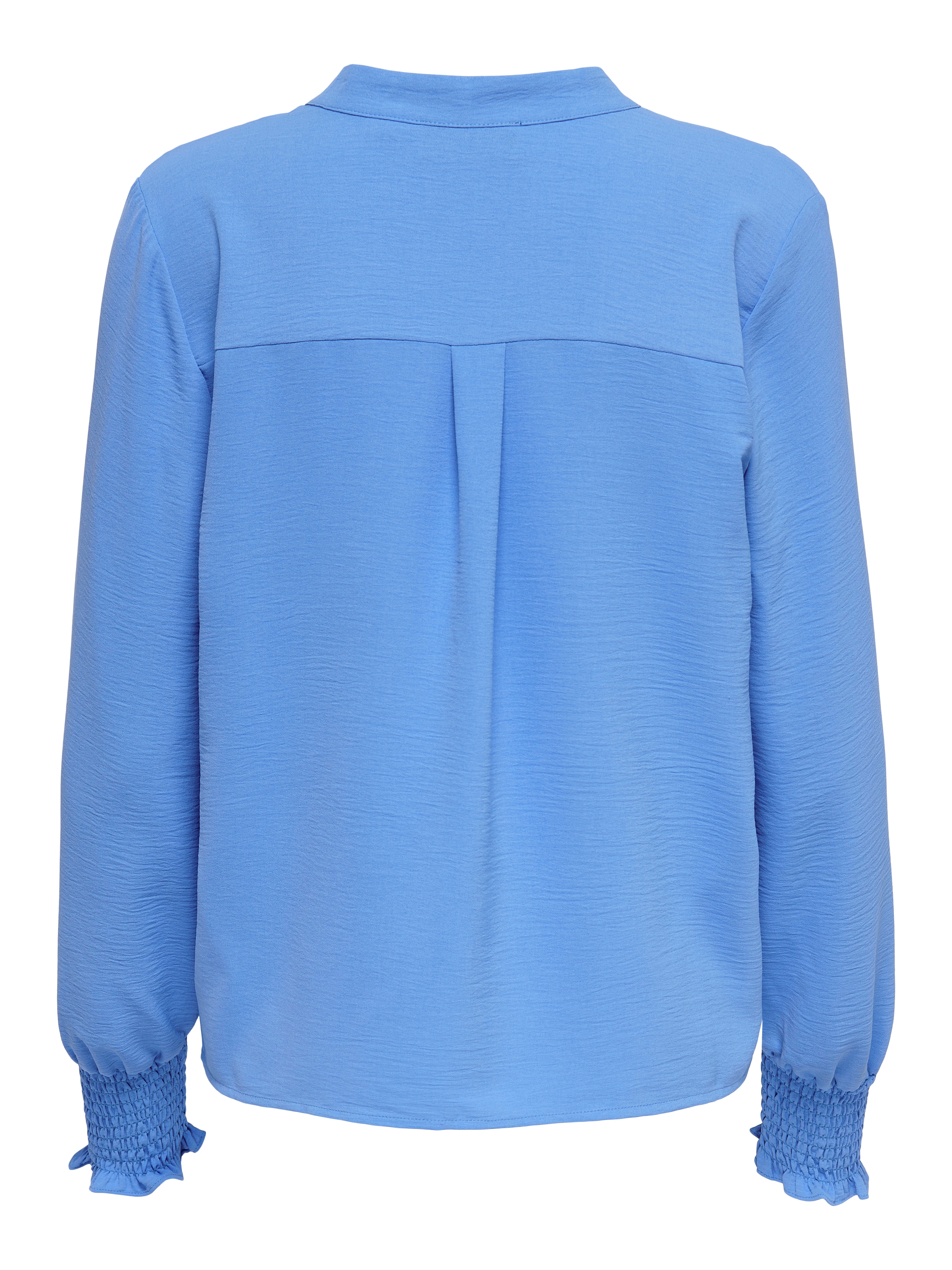 ONLY Blusenshirt »ONLMETTE V-NECK LS SMOCK TOP NOOS WVN« Kunstfaser, regular fit