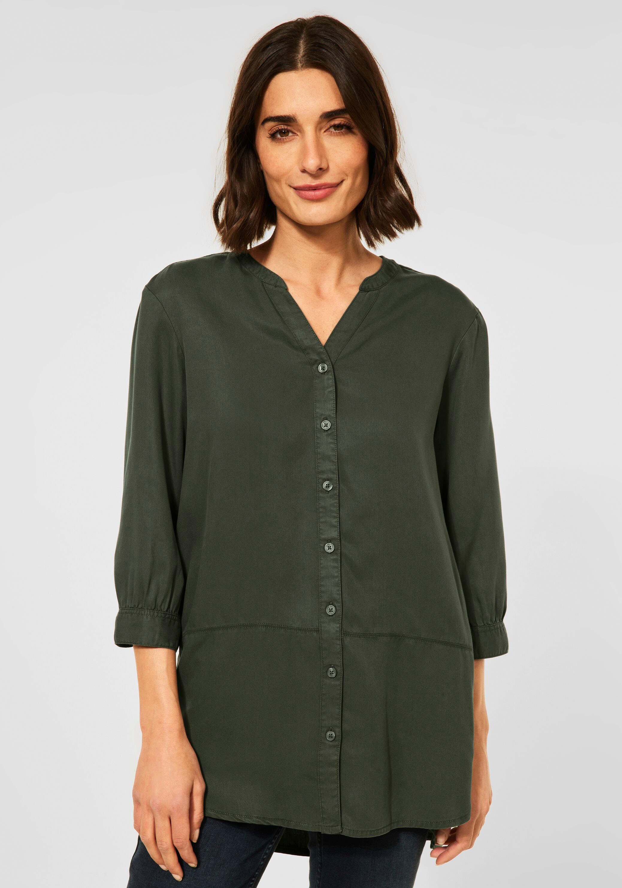 Cecil Longbluse, mit Raffung an den Ärmeln