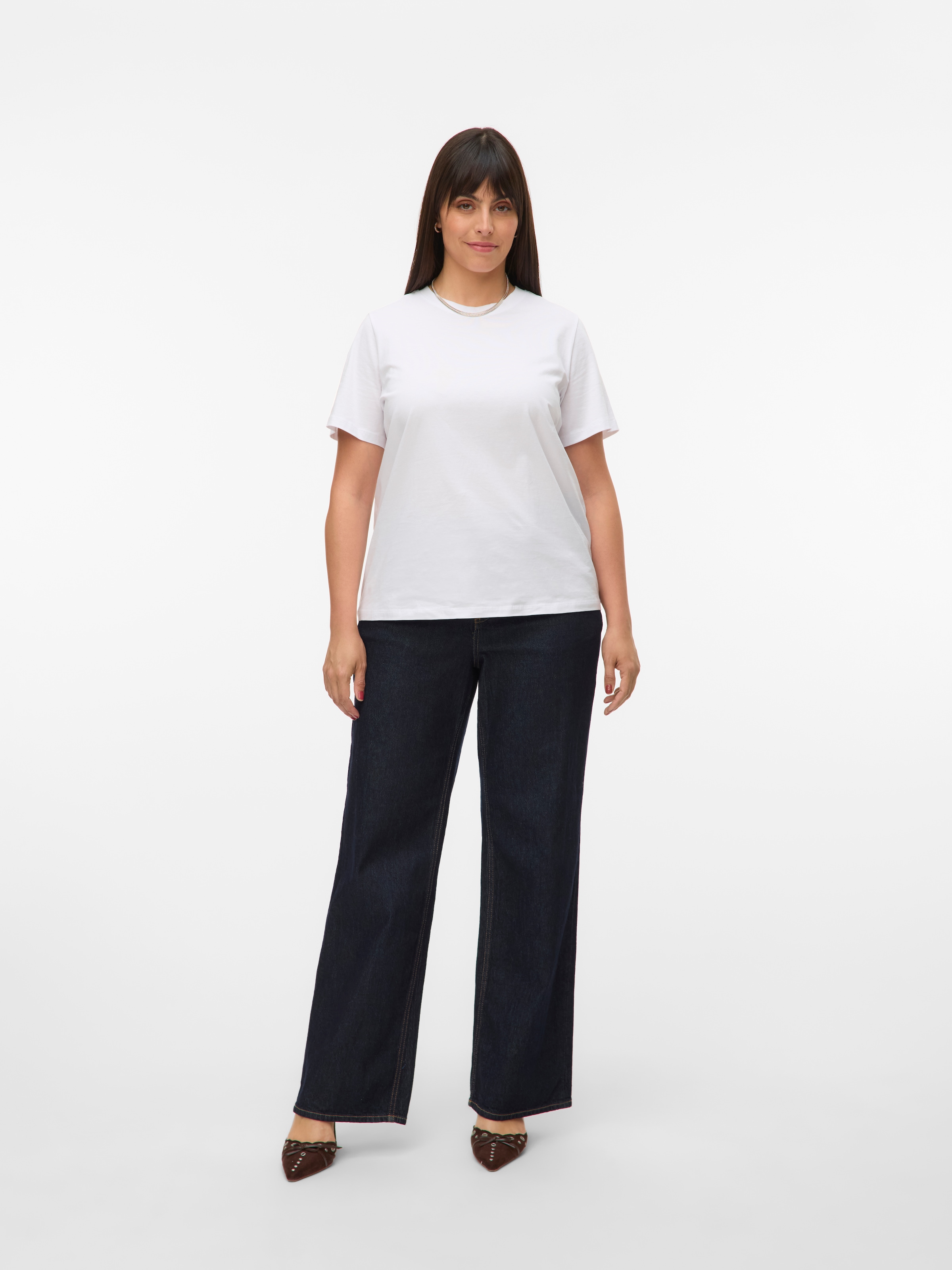 Vero Moda Curve Kurzarmshirt »VMPAULINA SS T-SHIRT GA JRS NOOS CUR«