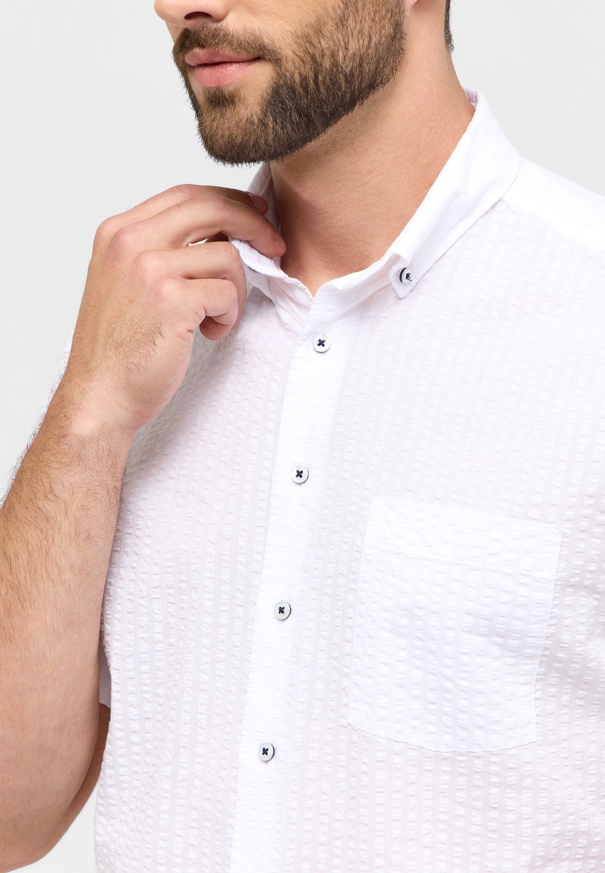 Eterna Kurzarmhemd »MODERN FIT«, EASY IRON (bügelleicht)