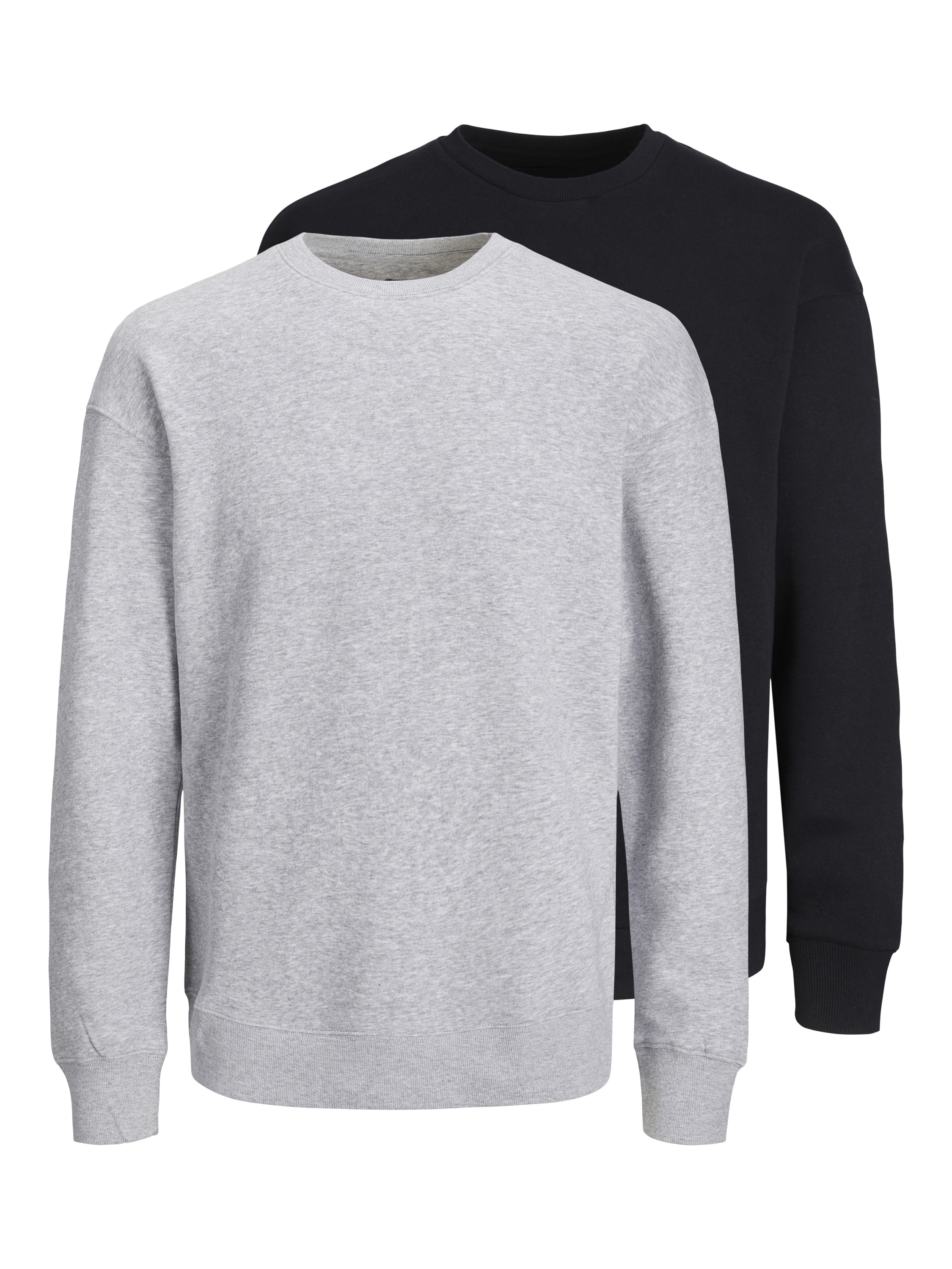 Jack & Jones Sweatshirt »JJEBRADLEY SWEAT CREW 2PK MP«, 2 Materialmix, relaxed fit

