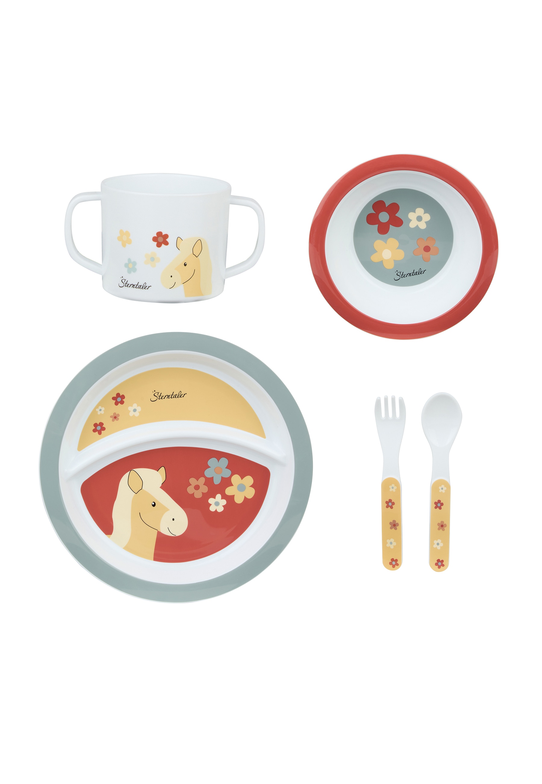Sterntaler® Kindergeschirr-Set »Geschirr-Set PFERD Sunny«