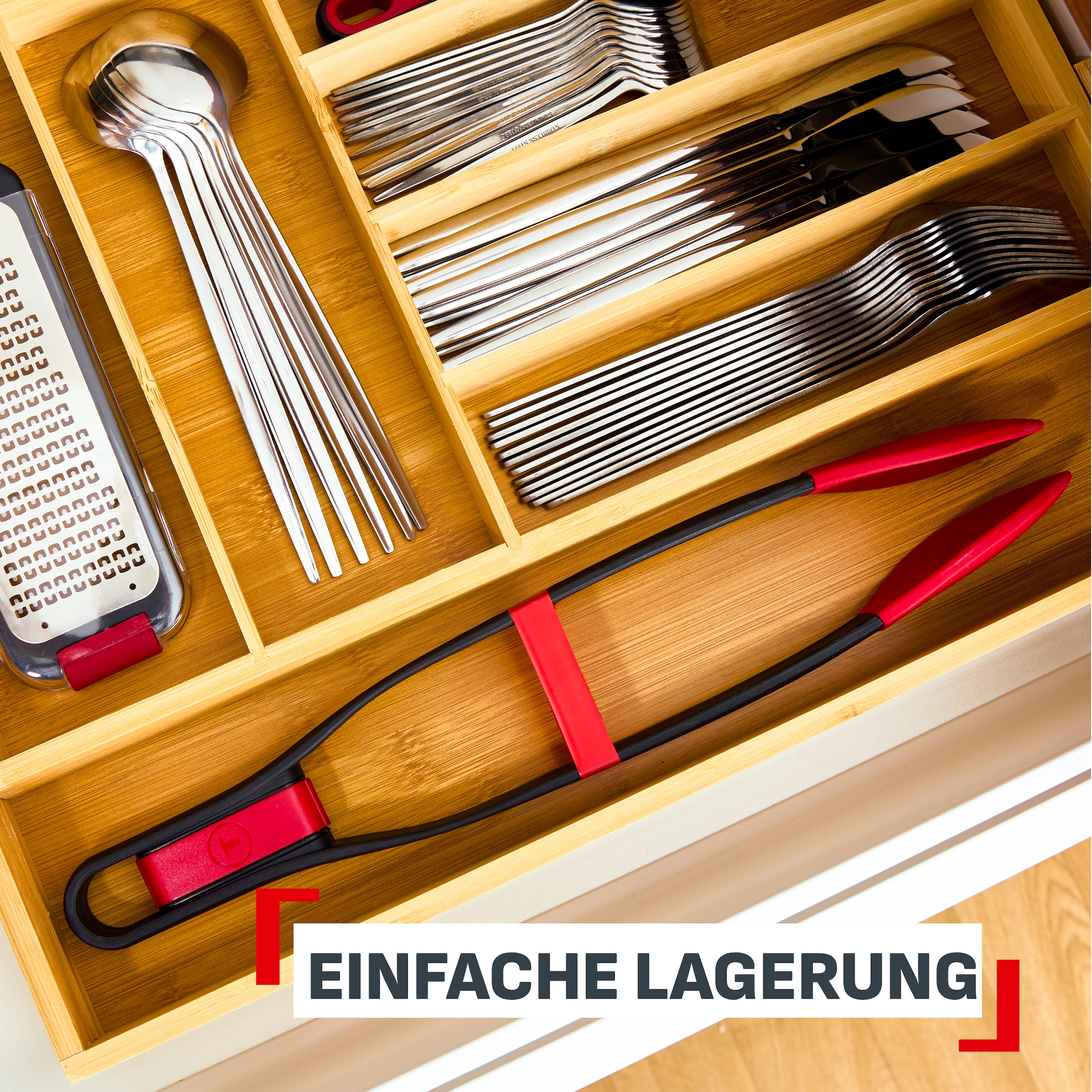 Tefal Kochzange »Ingenio+« Verriegelungssystem, Silikon-Sicherheitsring, hitzebeständig - 230°C