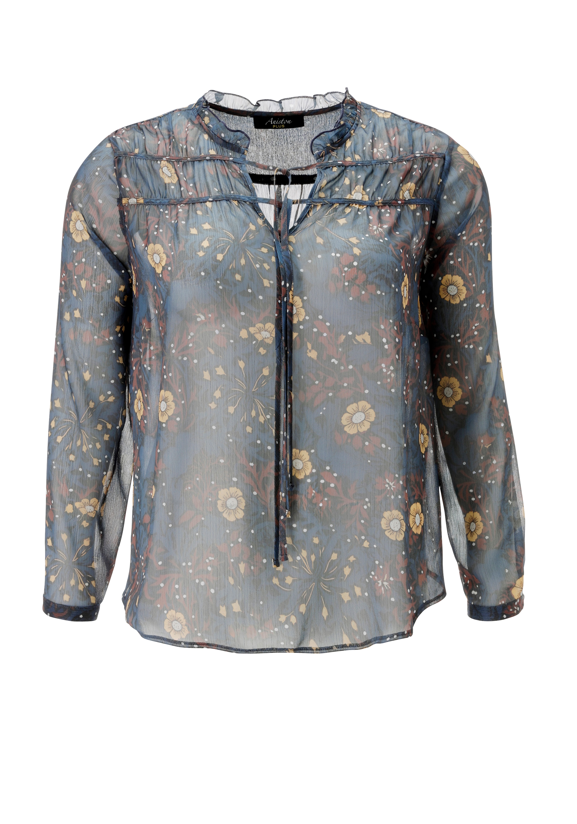 Aniston PLUS Schlupfbluse mit Blumen Muster - NEUE KOLLEKTION