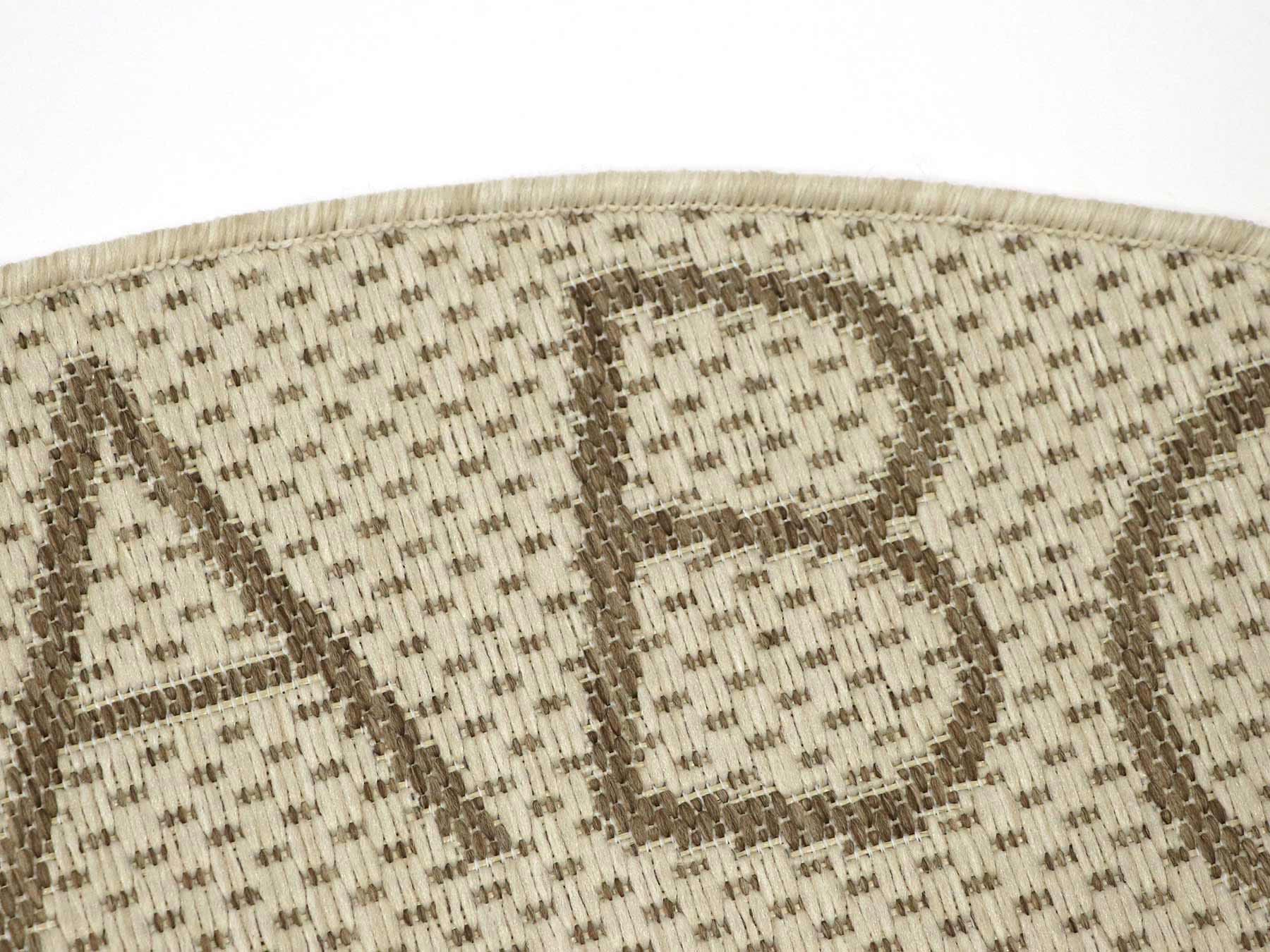 Primaflor-Ideen in Textil Kinderteppich »CABANE - ABC«, rund, 3 mm Höhe, Flachgewebe, ABC Buchstaben Bordüre, In- und Outdoor geeignet