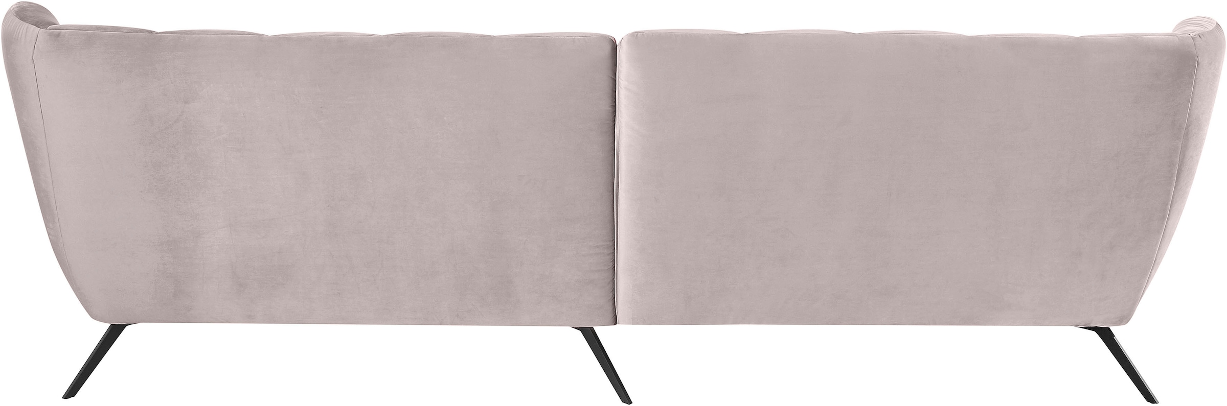 3C Candy Ecksofa »Beatrice Designsofa in moderner Retrooptik, bequem und extravagant«, mit Rückensteppung im Rautenmuster, Ohrenbacken Optik, L-Form