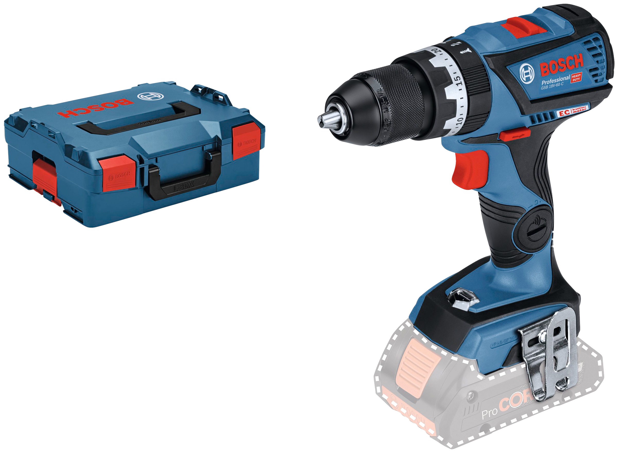 Bosch Professional Akku-Schlagschrauber »GSB 18V-60 C Professional«, ohne Akku und Ladegerät