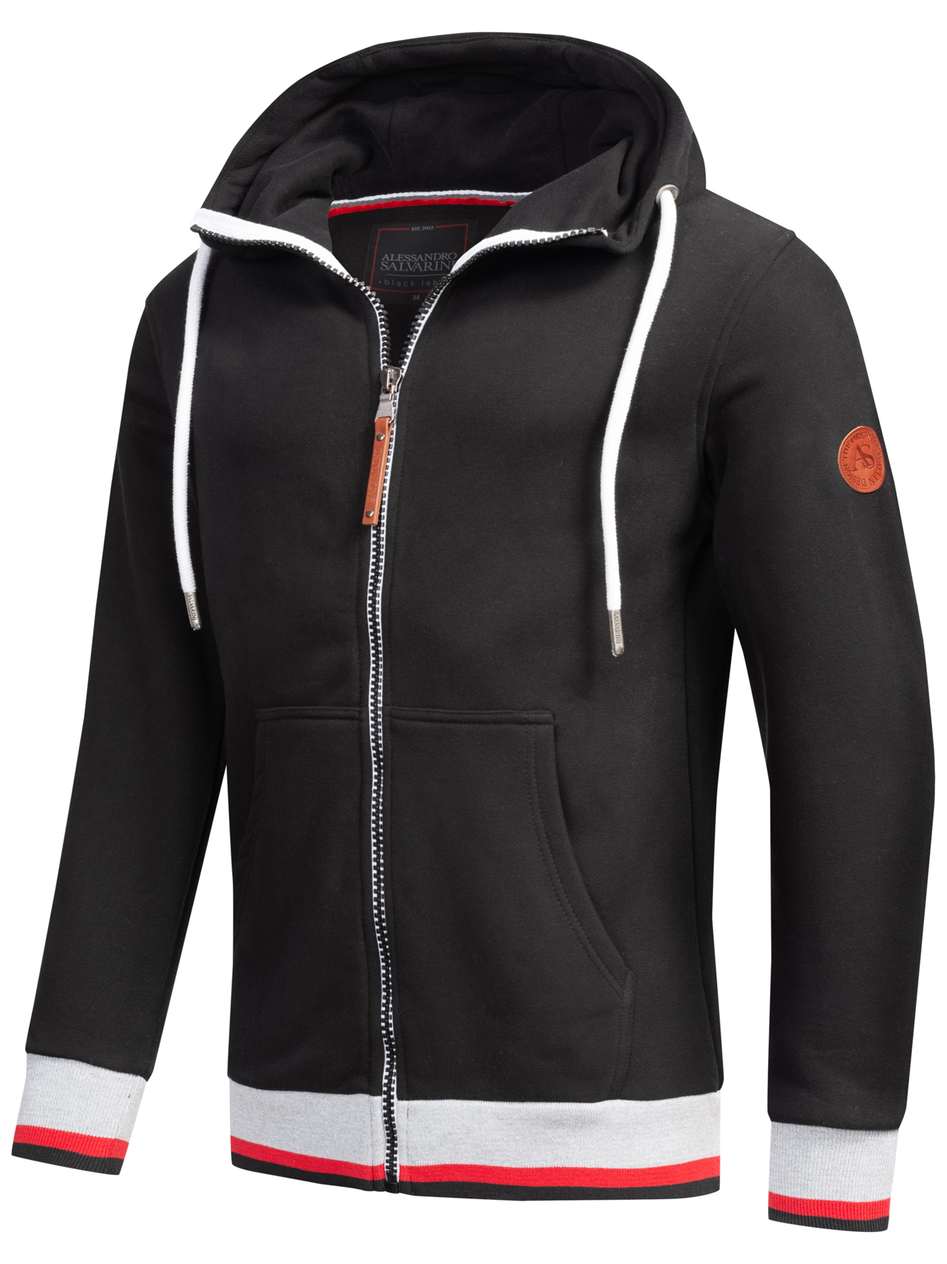 Alessandro Salvarini Sweatjacke »Alessandro Salvarini Herren Hoodie AS310«
