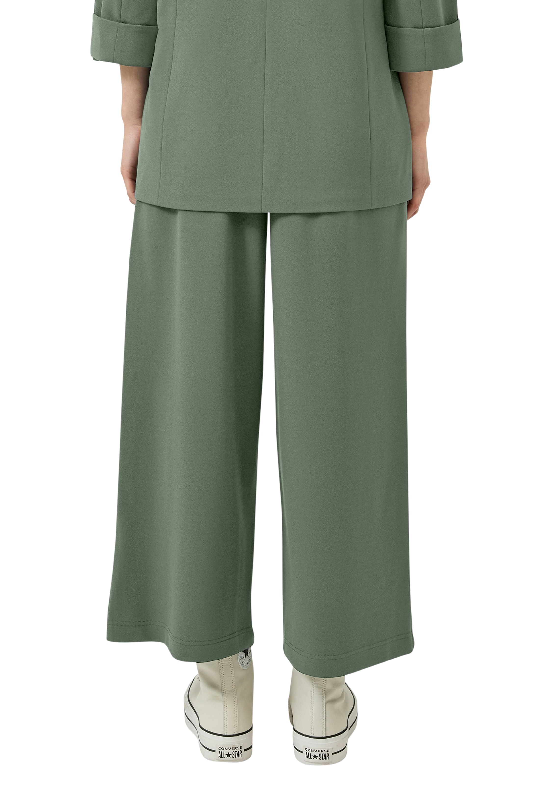 QS Culotte  Sommerhose mit Knopf-Design am Gummibund