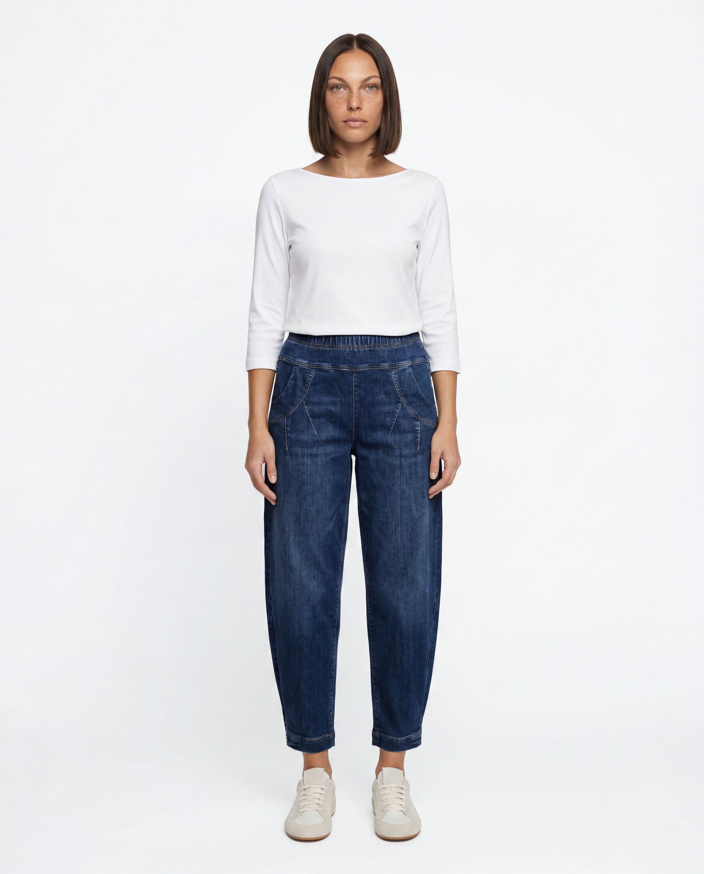 Stehmann 7/8-Jeans »Rachell3-700W« mit elastischem Bund und Flared Legs