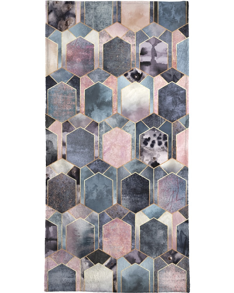 Juniqe Handtuch »Art Deco Dream«, (1 St.), Weiche Frottee-Veloursqualität