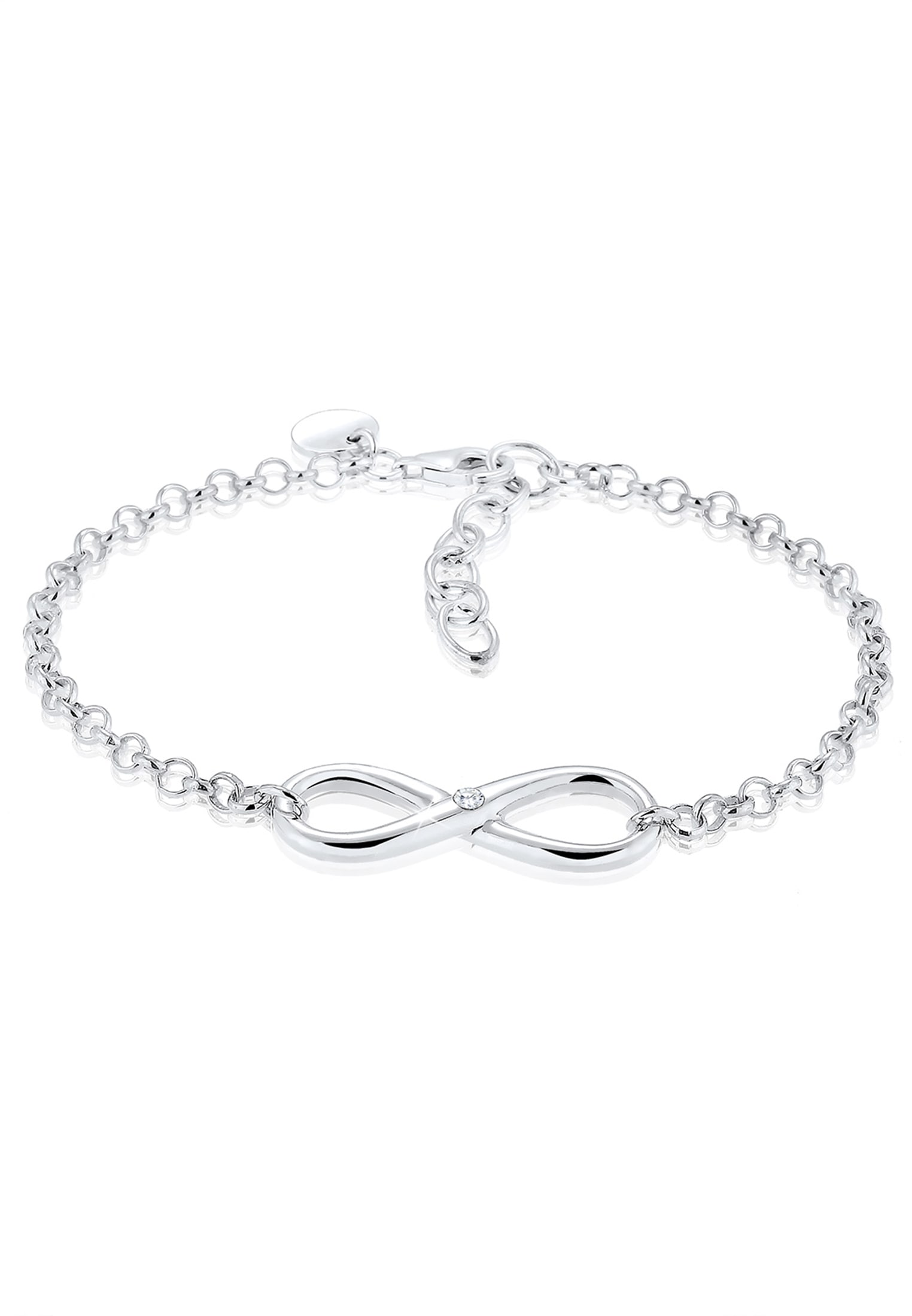 Elli Armkette »Armband Infinity Zirkonia 925 Sterling Silber«
