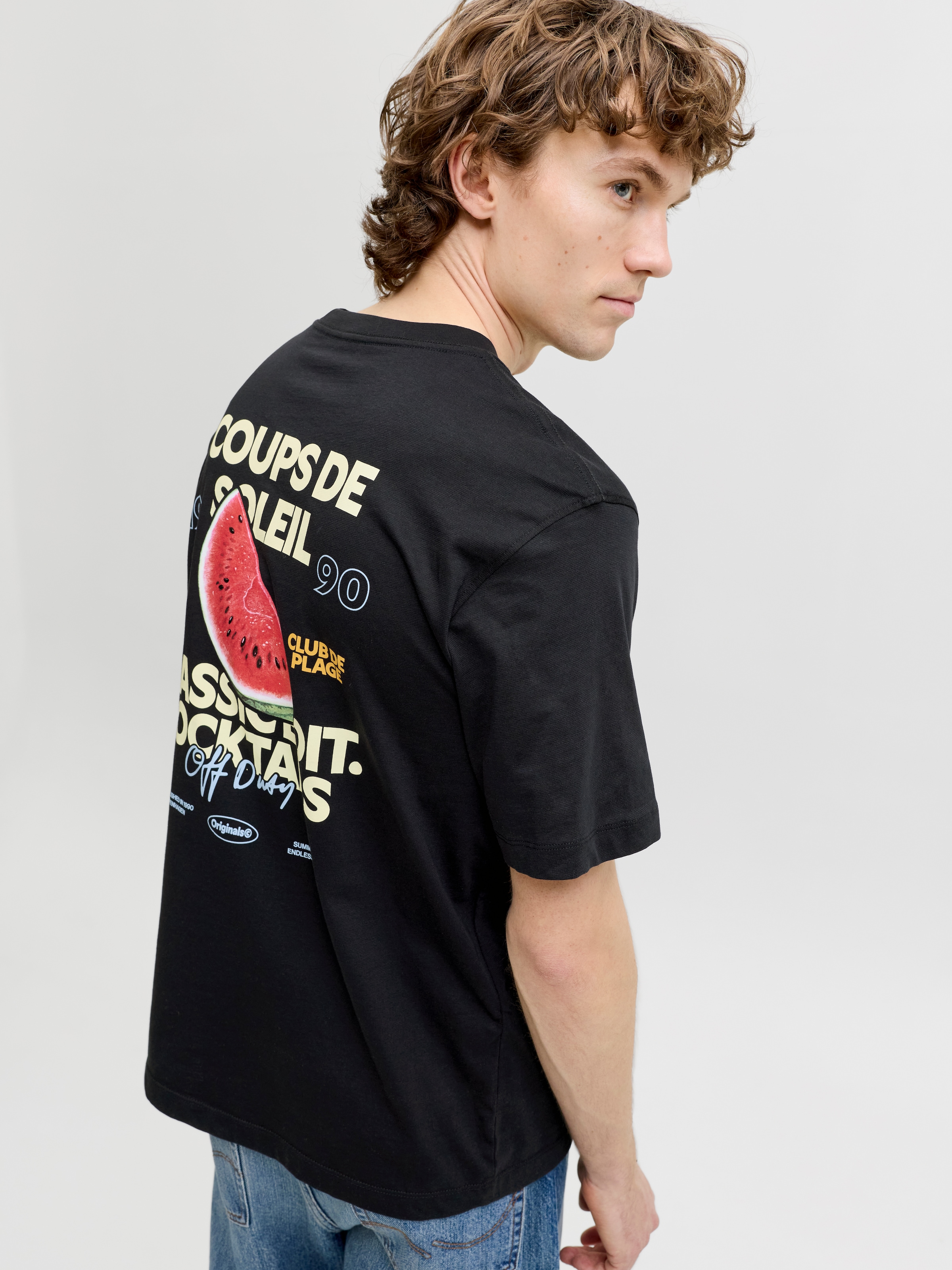 Jack & Jones T-Shirt »JORRIVIERA VINTAGE POSTER BACK TEE SS CN« mit Print