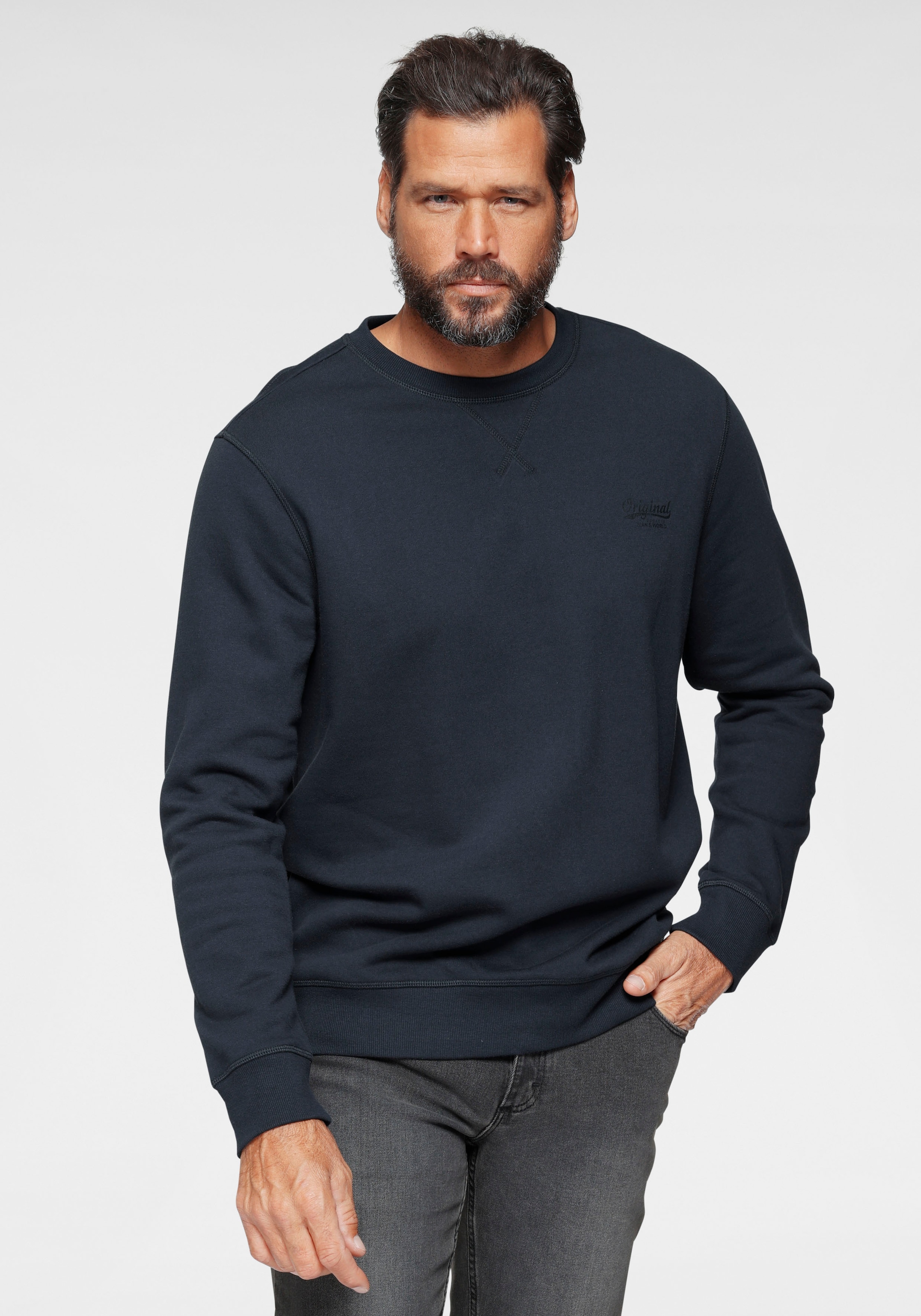 Man's World Sweatshirt, aus Baumwollmischung