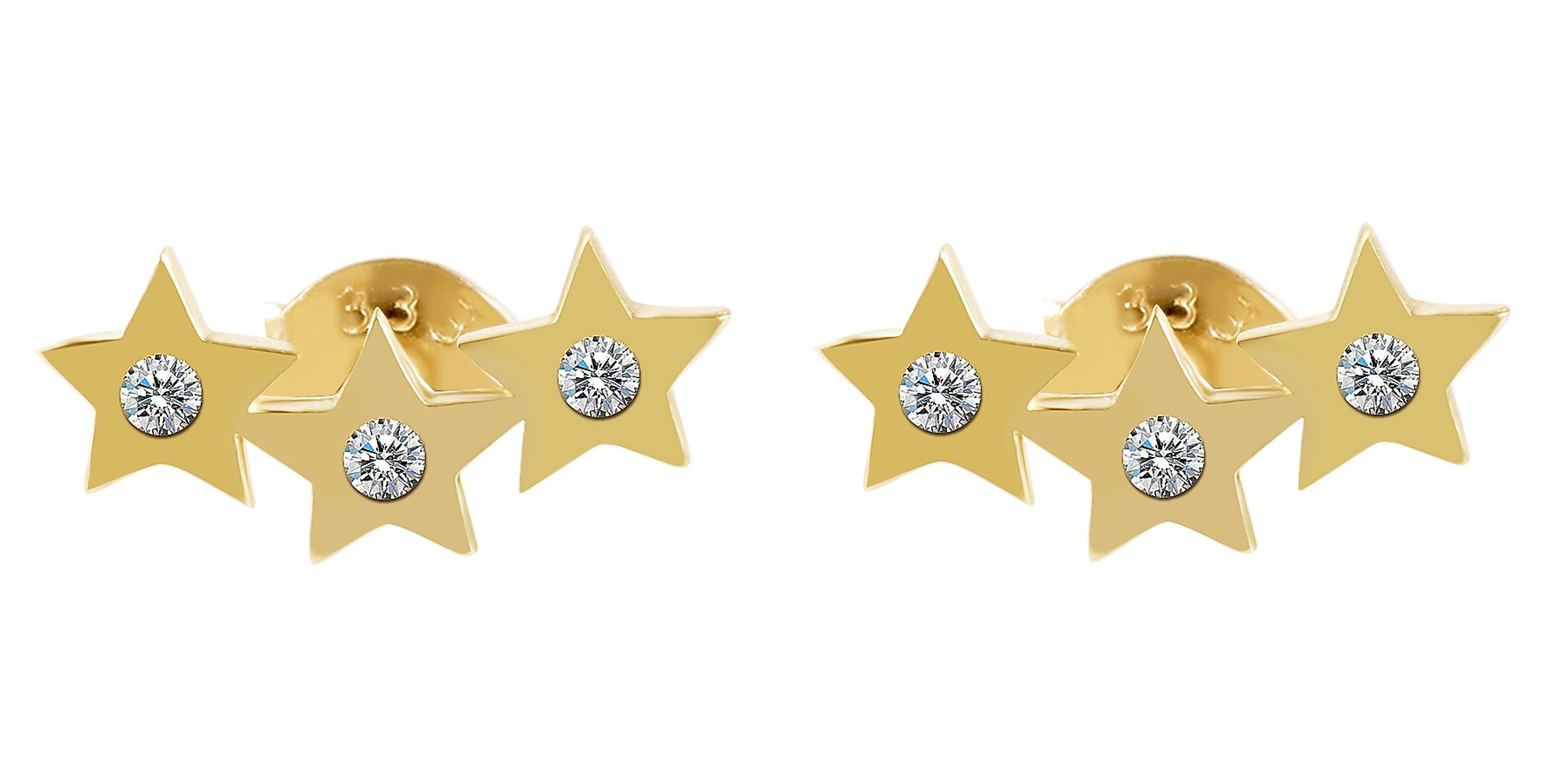 Adelia´s Paar Ohrstecker »Ohrringe - Ohrstecker aus 333 Gold mit Zirkonia«