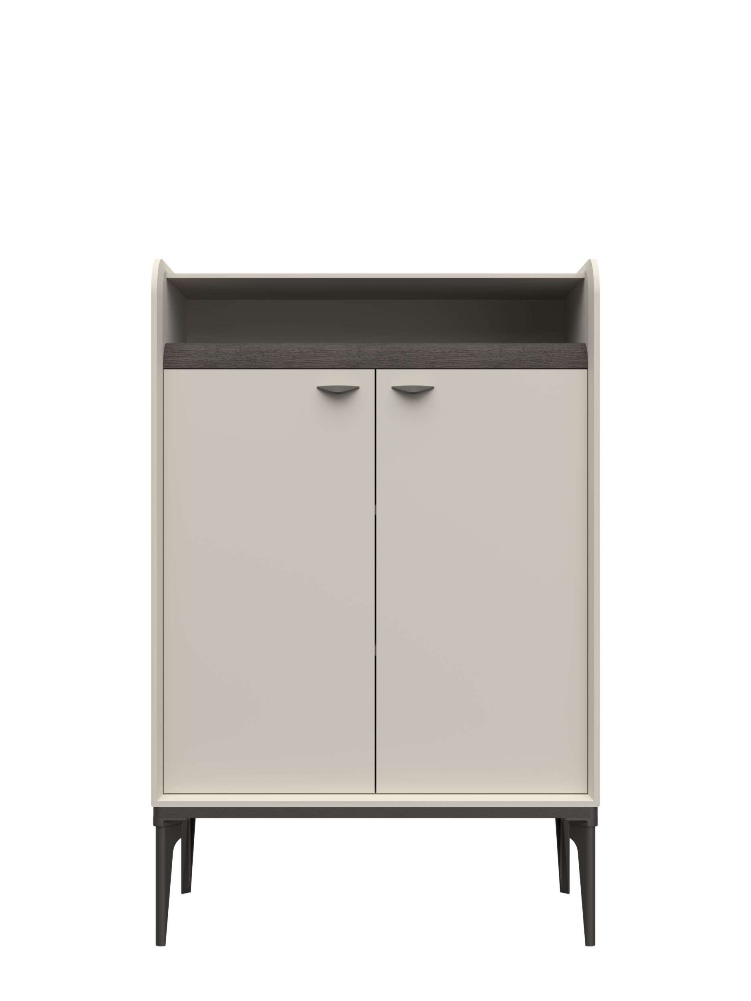 OTTO home Highboard »Sofy  Sideboard, Kommode, Anrichte, Schrank« UV lackiert, Soft Close Funktion, Metallgestell in Anthrazit Dekor