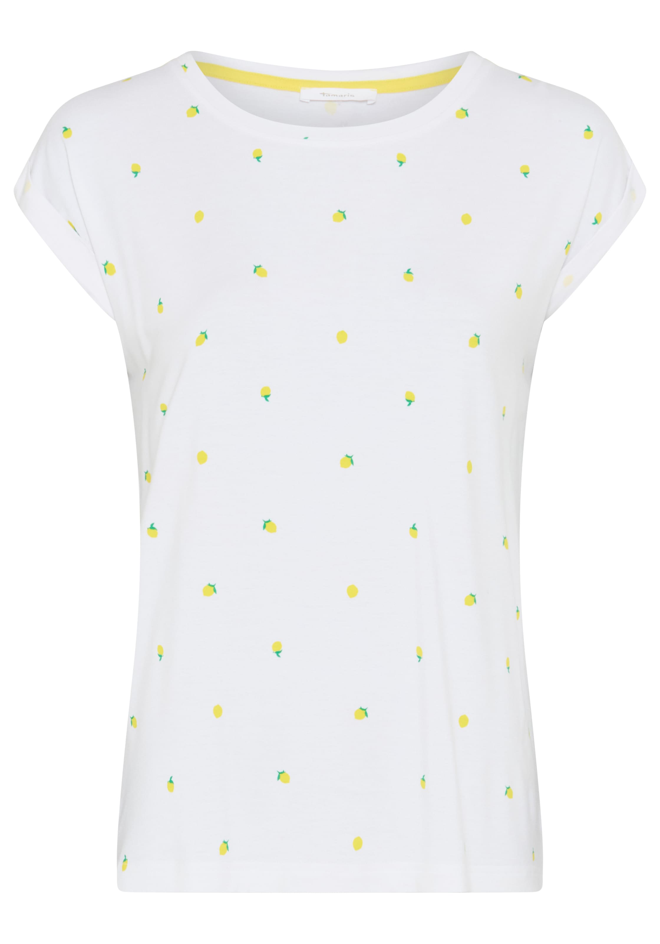 Tamaris T-Shirt mit femininen Allover-Print und lässiger Passform