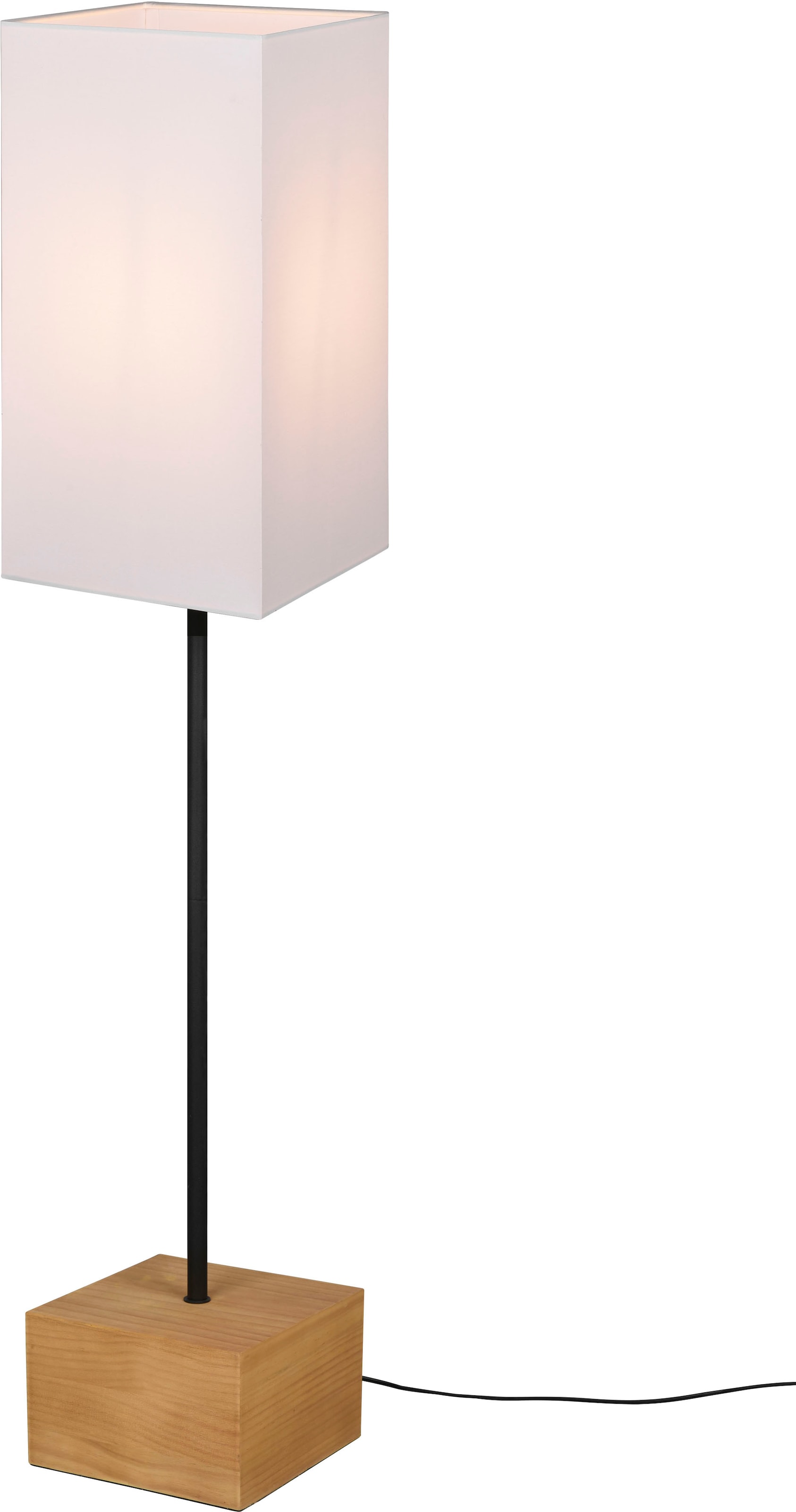 TRIO Leuchten online Höhe Fußschalter 1 Holz OTTO 150cm Stehlampe max Stoffschirm »Woody«, 60W 1xE27 flammig-flammig, bei Stehleuchte exkl